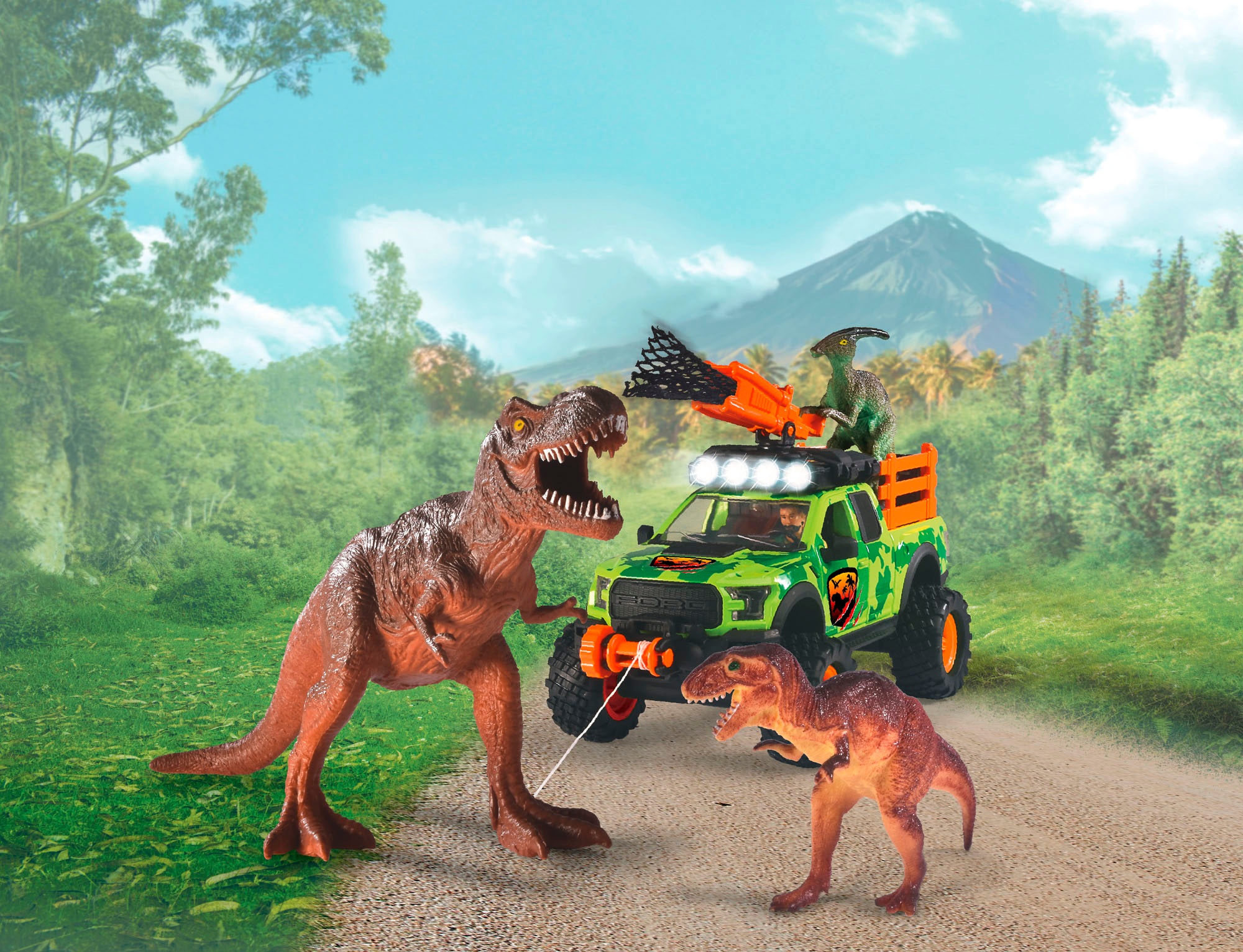 Dickie Toys Spielfigur »Spielset - Dino Hunter«, mit Licht und Sound