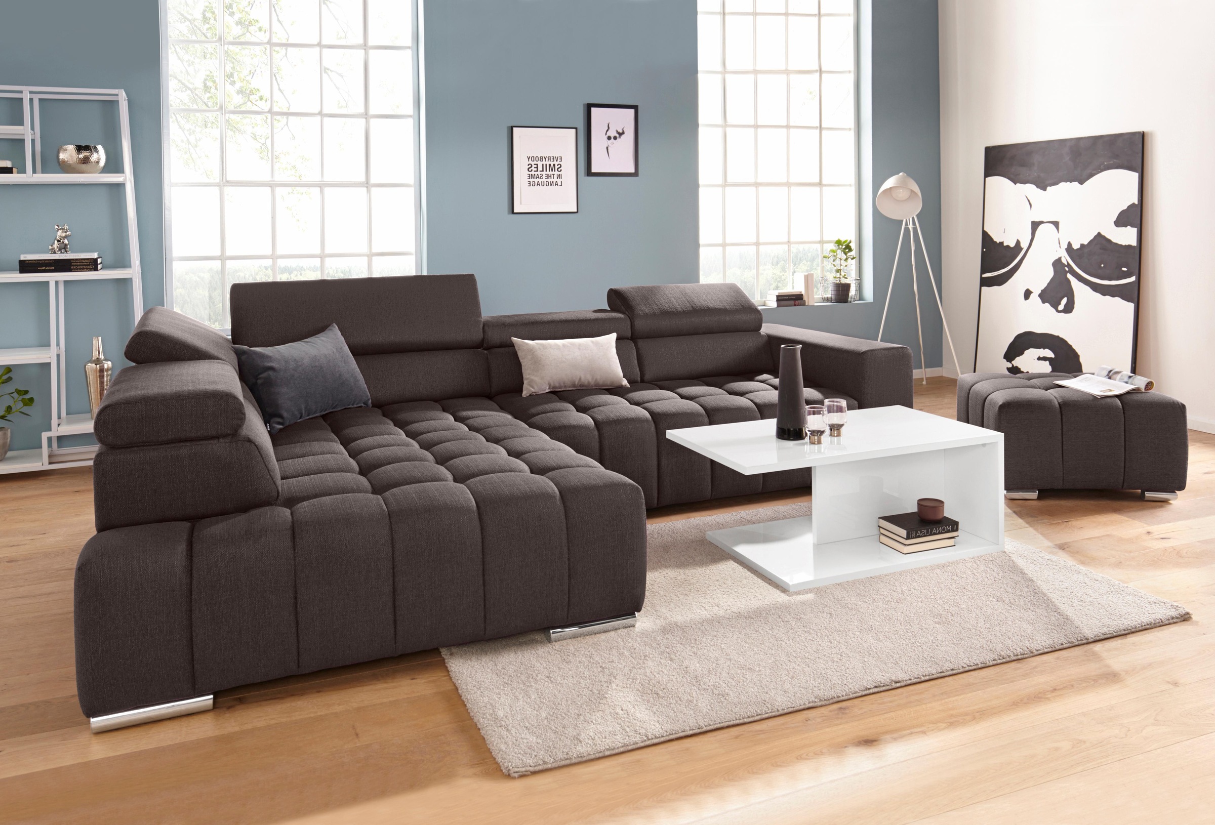 exxpo - sofa fashion Ecksofa »Elias«, mit Kopf- bzw. Rückenverstellung,  wahlweise mit Bettfunktion OTTO Online Shop