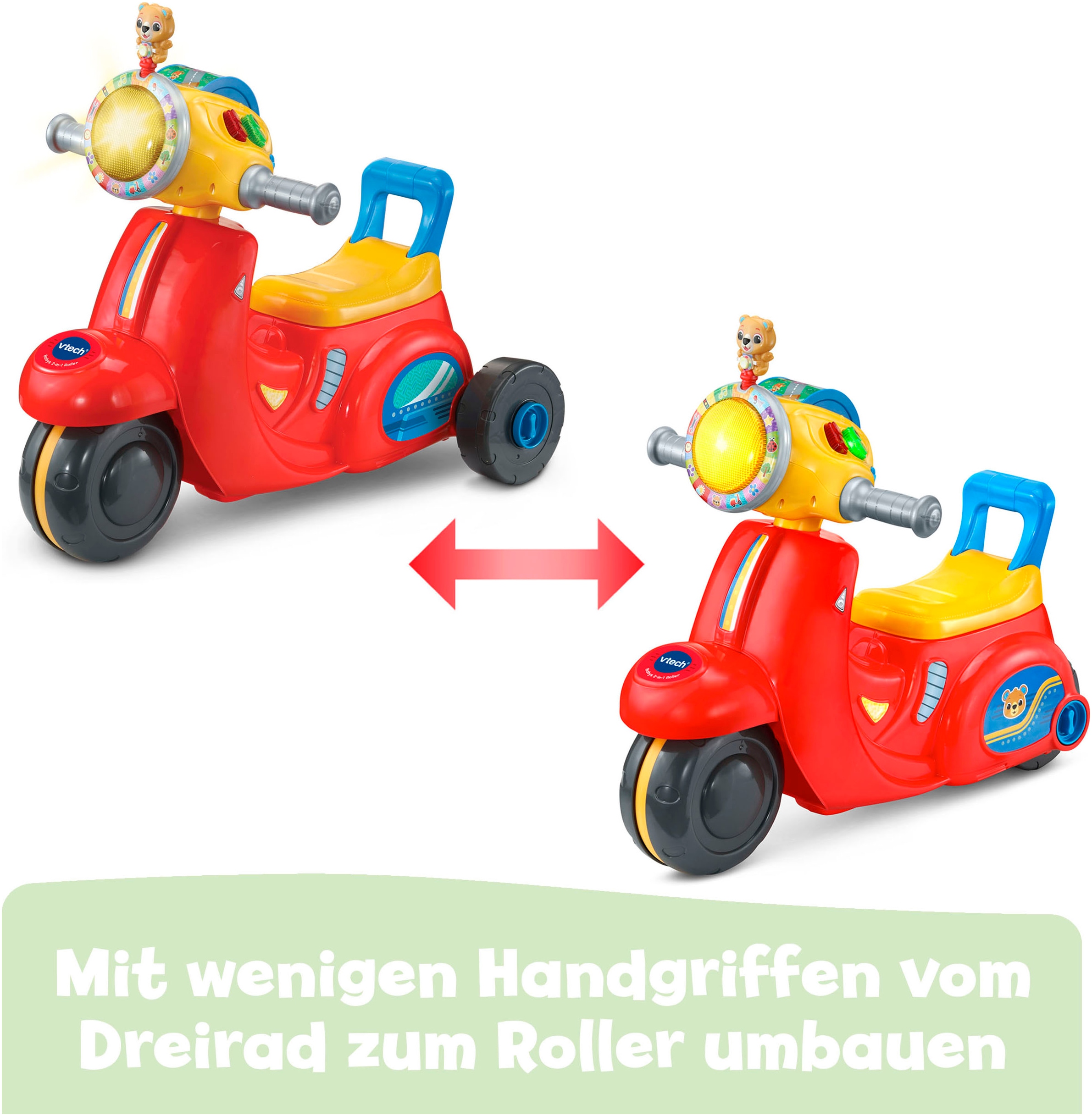 Vtech® Rutscher »Babys 2-in-1 Roller«, mit Licht- und Soundeffekt