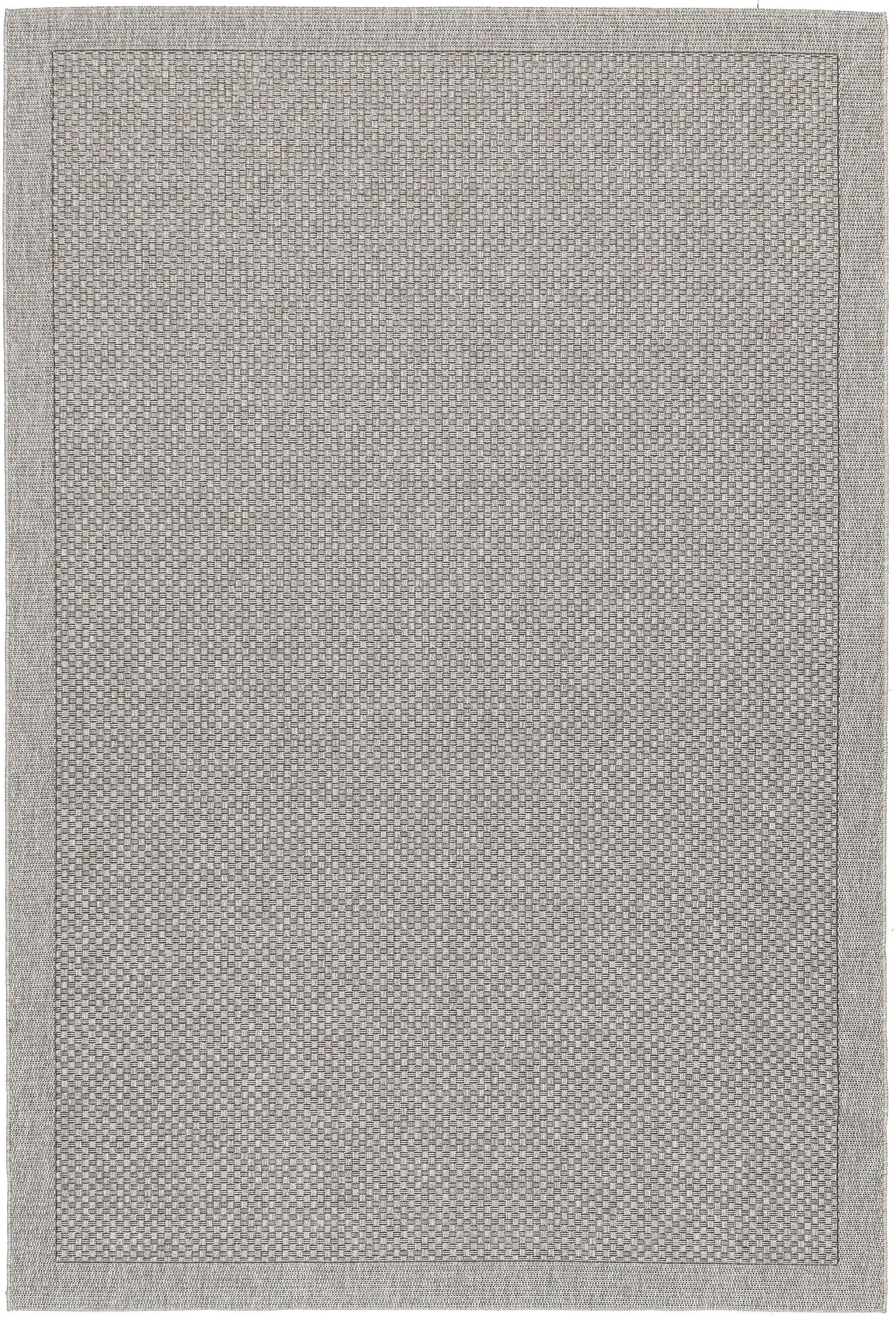 OTTO home Teppich »Arona, Sisal-Optik mit Bordüre, auch für Balkon und Terrasse« rechteckig 7 mm Höhe In- und Outdoor geeignet, Wetterfest & UV-beständig