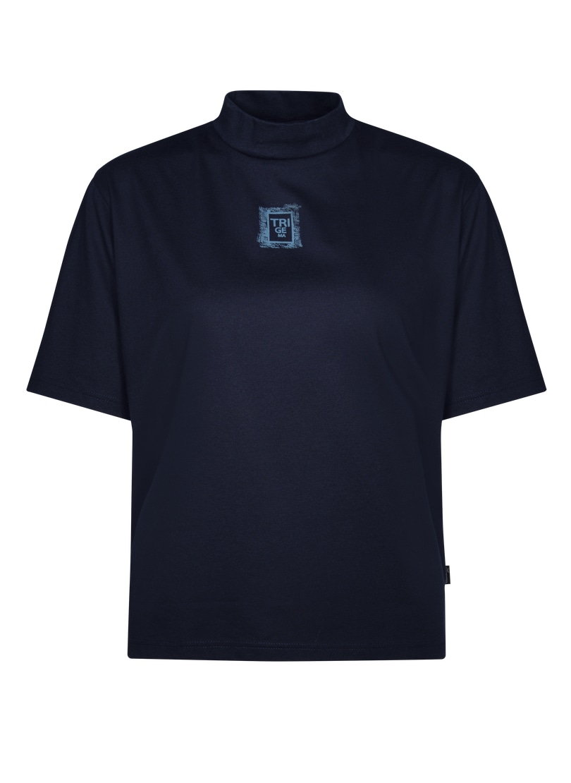 Trigema T-Shirt »TRIGEMA T-Shirt mit Stehkragen« 1 Stk.
