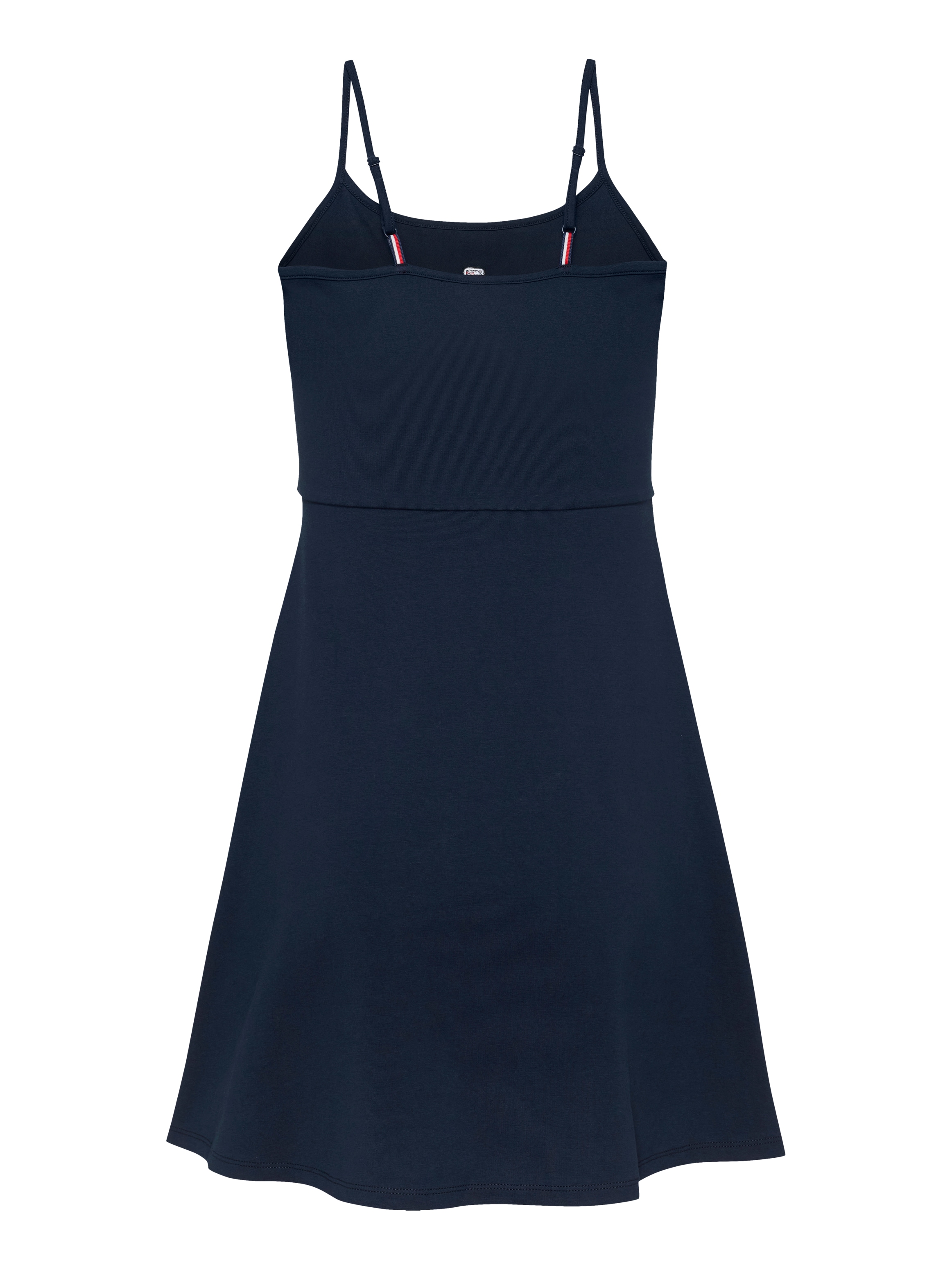 Tommy Jeans Skaterkleid »TJW ESSENTIAL STRAP FLARE DRESS«, mit Logostickerei