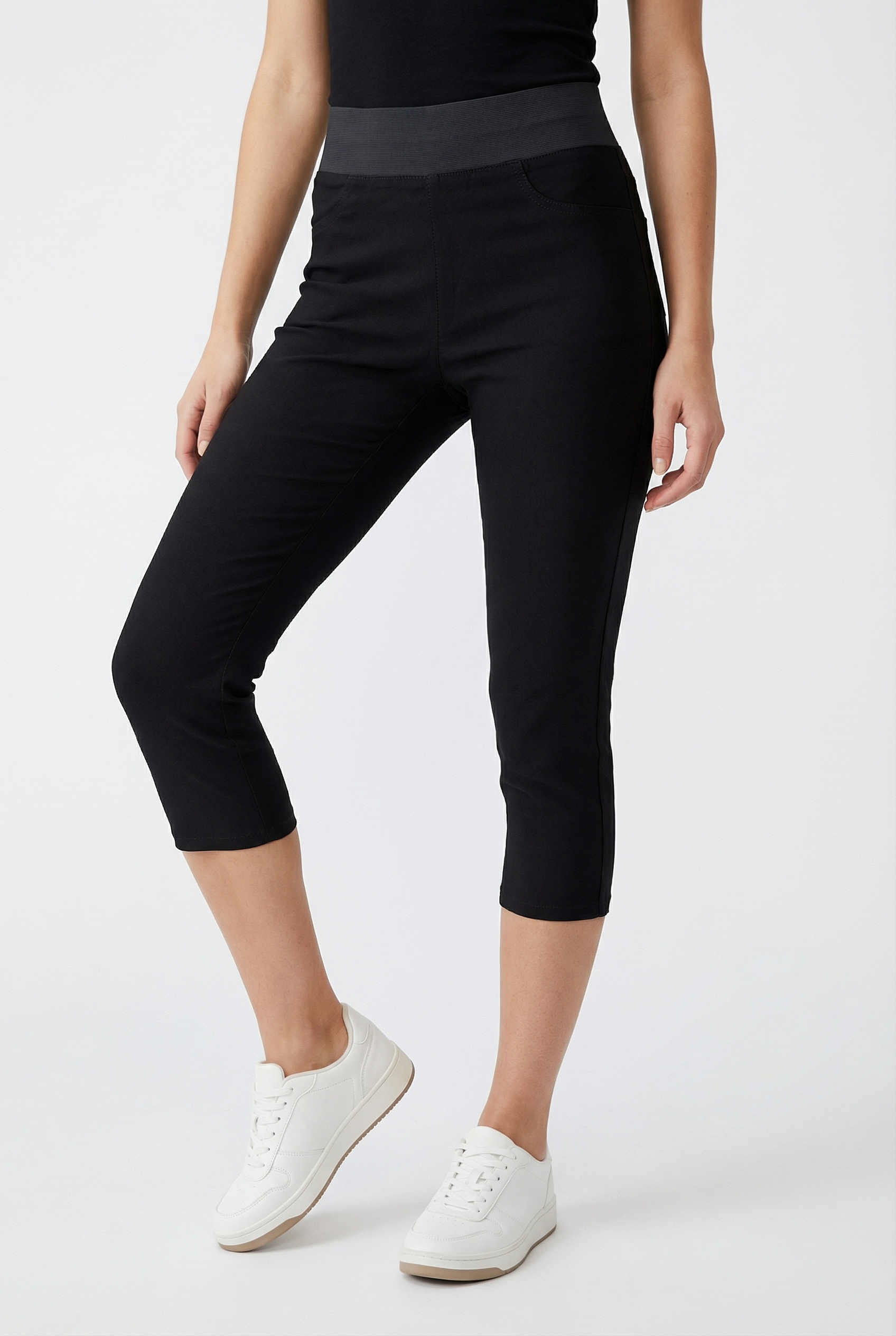 FREEQUENT Caprileggings »FQSHANTAL-CA-POWER«  mit extra breitem Bund