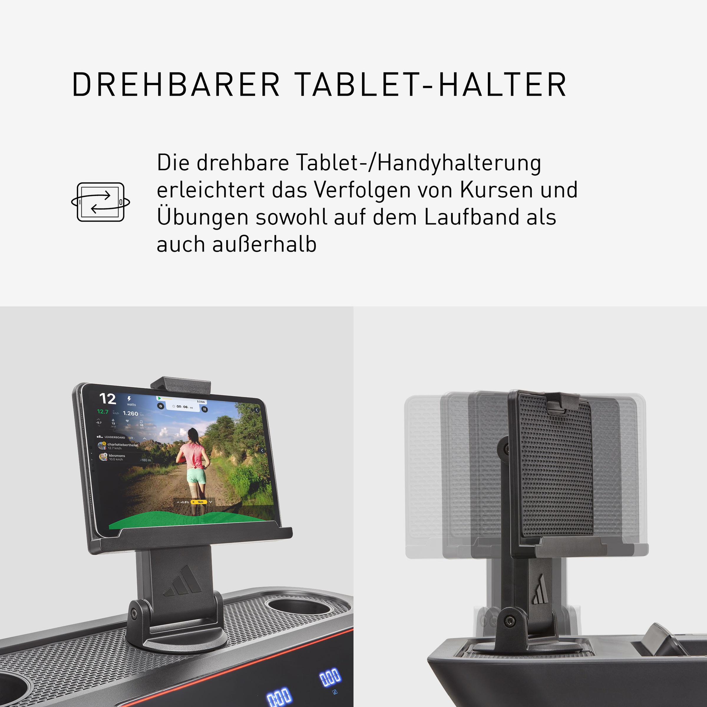 adidas Performance Laufband »Laufband T-23«, (mit Bluetooth-Funktion)