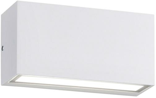 EGLO LED Außen-Wandleuchte »AGOLADA«, 2 - LED-Board, (je LED-Platine - Wandlampe / inkl. - spritzwassergeschützt H36 / x L7,5 Warmweiß, Garten 3,7W, 320lm, cm - x / IP44 edelstahl, Außenlampe weiß 3000K)