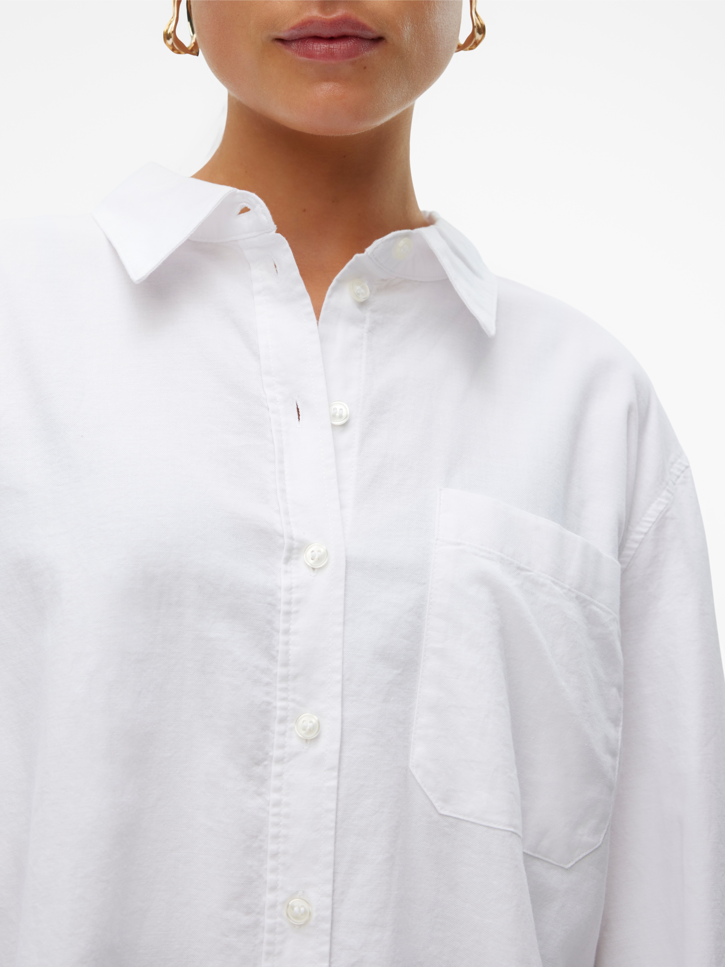 Vero Moda Langarmbluse »VMIDA OXFORD SHIRT WVN GA NOOS«