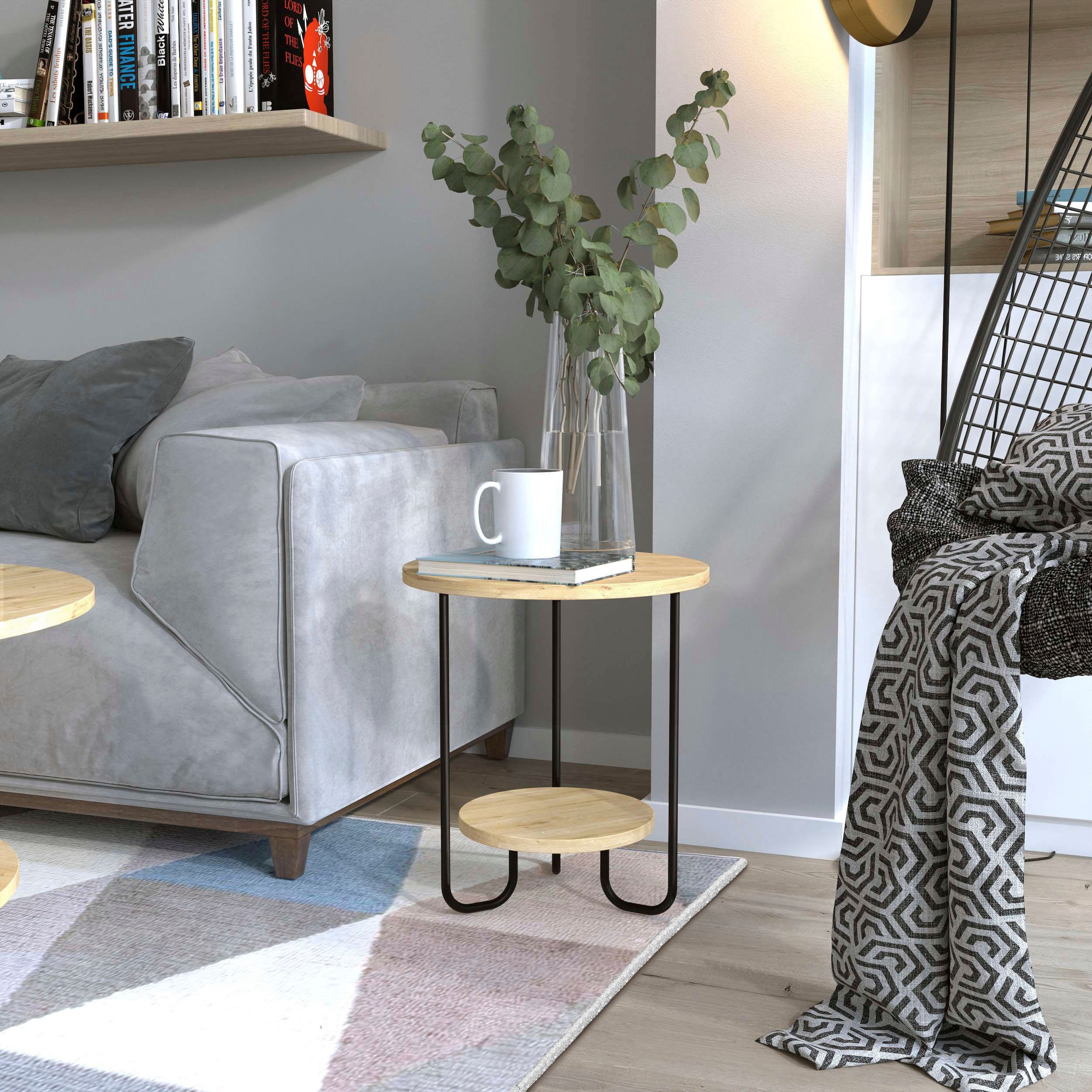 Decortie Beistelltisch »CORRO BEISTELLTISCH«, (Packung, 1 St.), Leichte Montage, Lagerung, Platzsparend