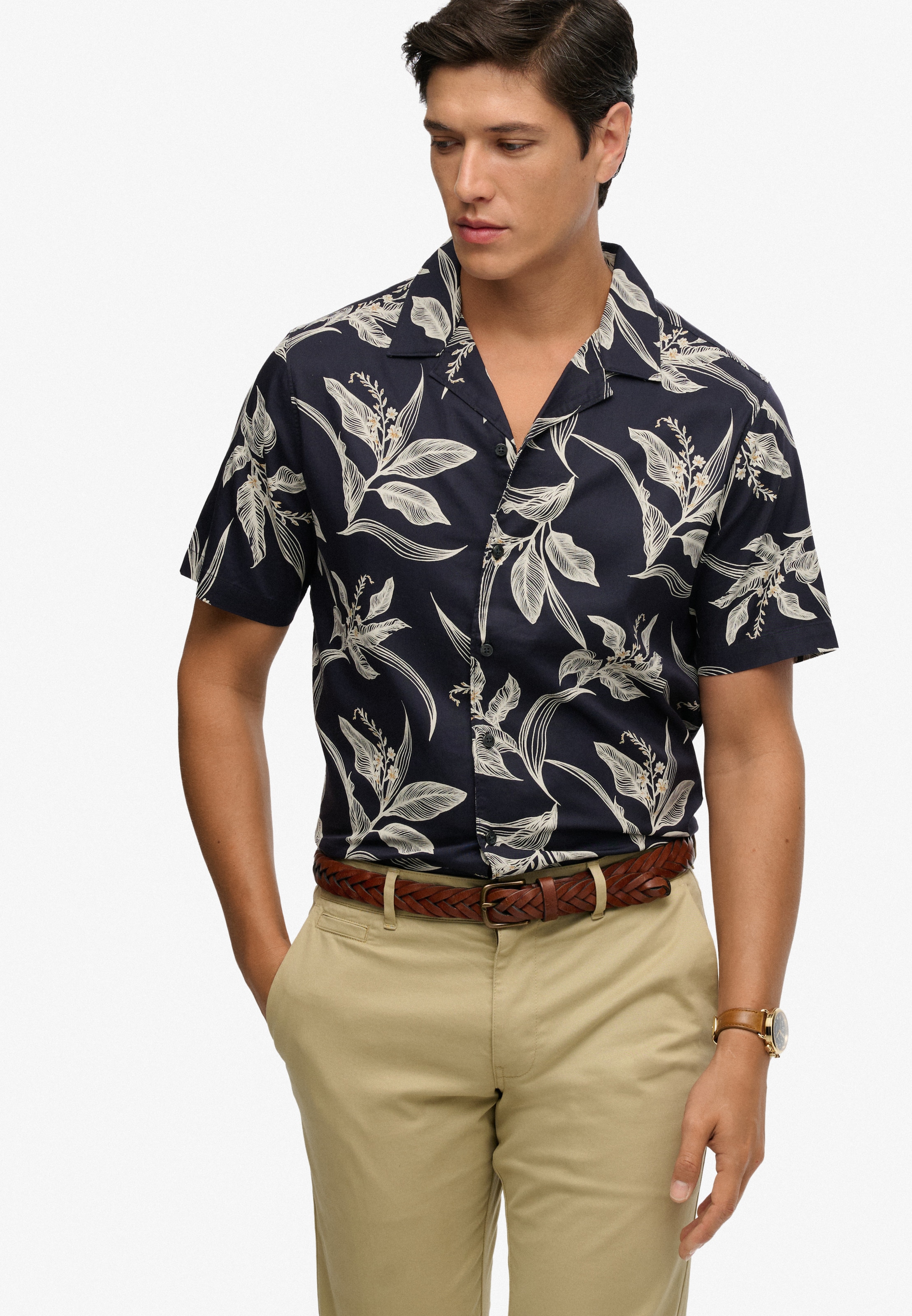 Superdry Hawaiihemd »HAWAIIAN PRINT S/S SHIRT« mit sommerlich coolem Hawaii-Blumen-Print