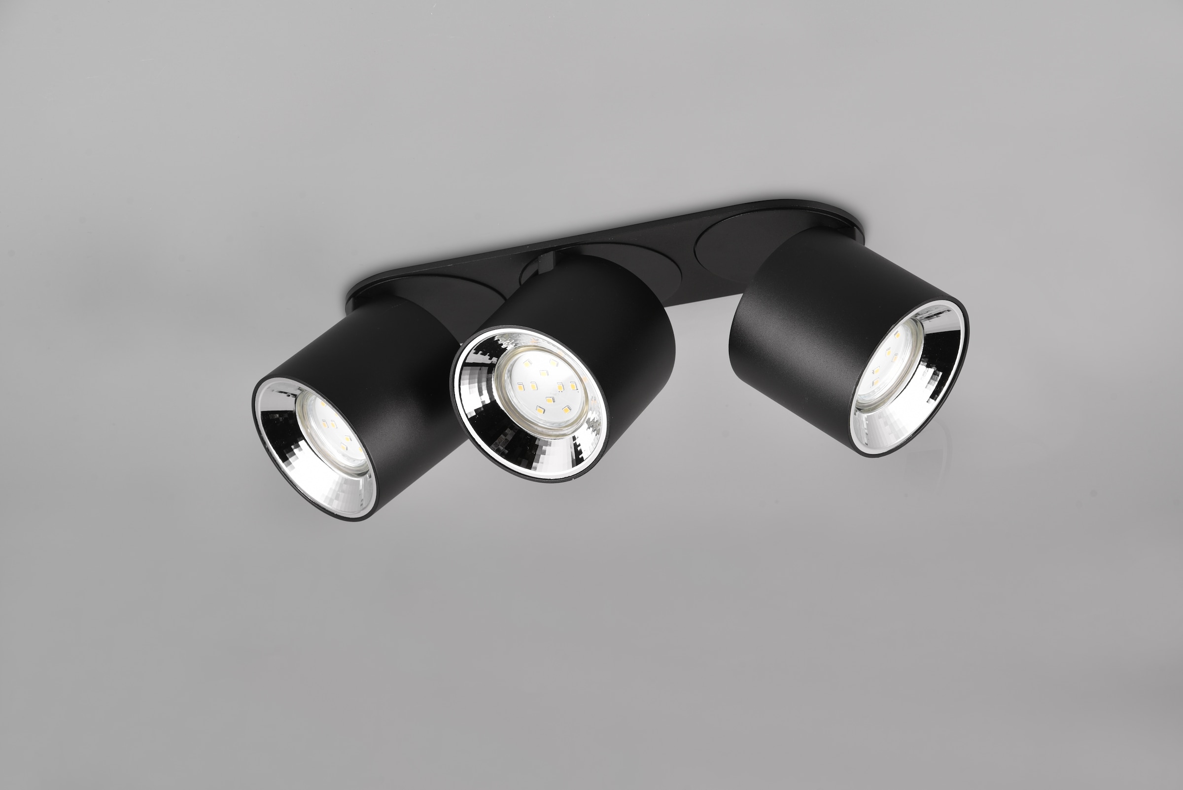 TRIO Leuchten Deckenleuchte »GUAYANA, Deckenspot 3-flammig exkl 3x GU10 max 10W Spot verstellbar«, 3 flammig, Leuchtmittel GU10 | Leuchtmittel wechselbar, als Aufbauspot oder Einbauspot nutzbar Spot schwenkbar und drehbar