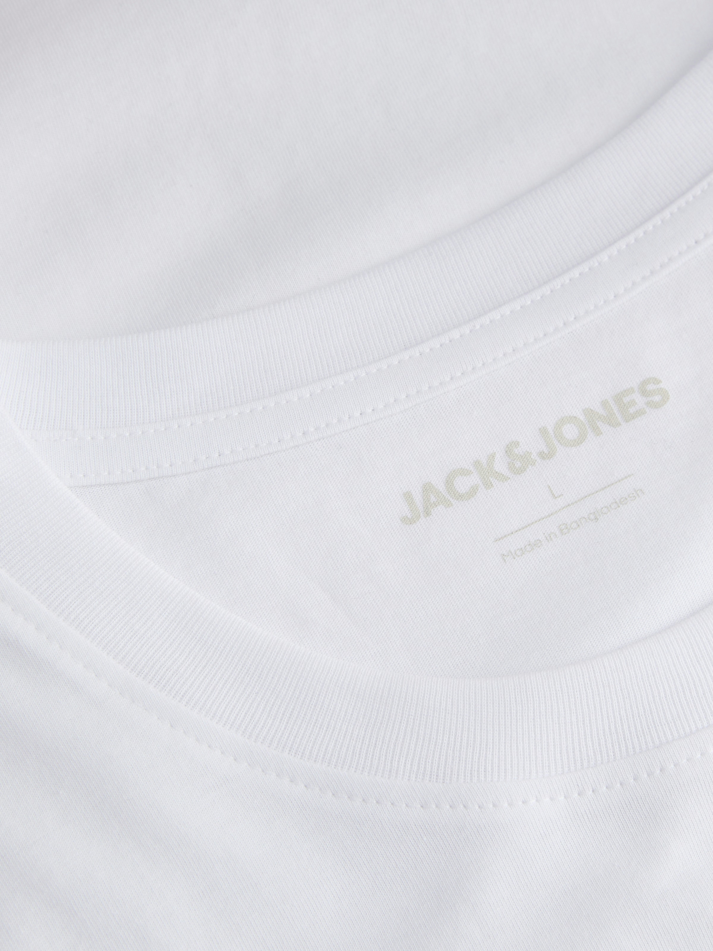 Jack & Jones Rundhalsshirt »JJCOLE PRINT TEE SS CREW NECK«