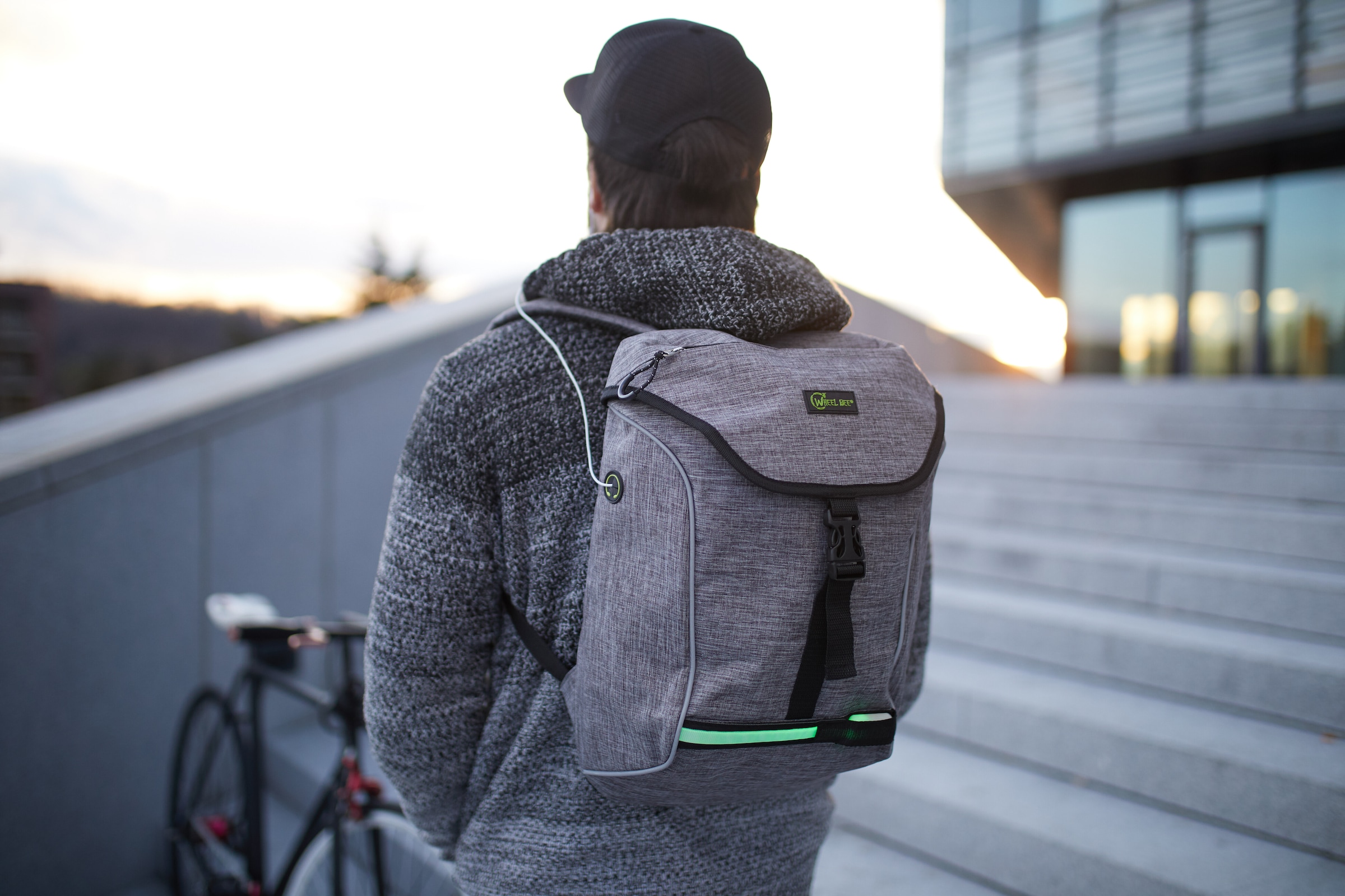 Wheel-Bee Schulrucksack »Wheel Bee Backpack City Lights«