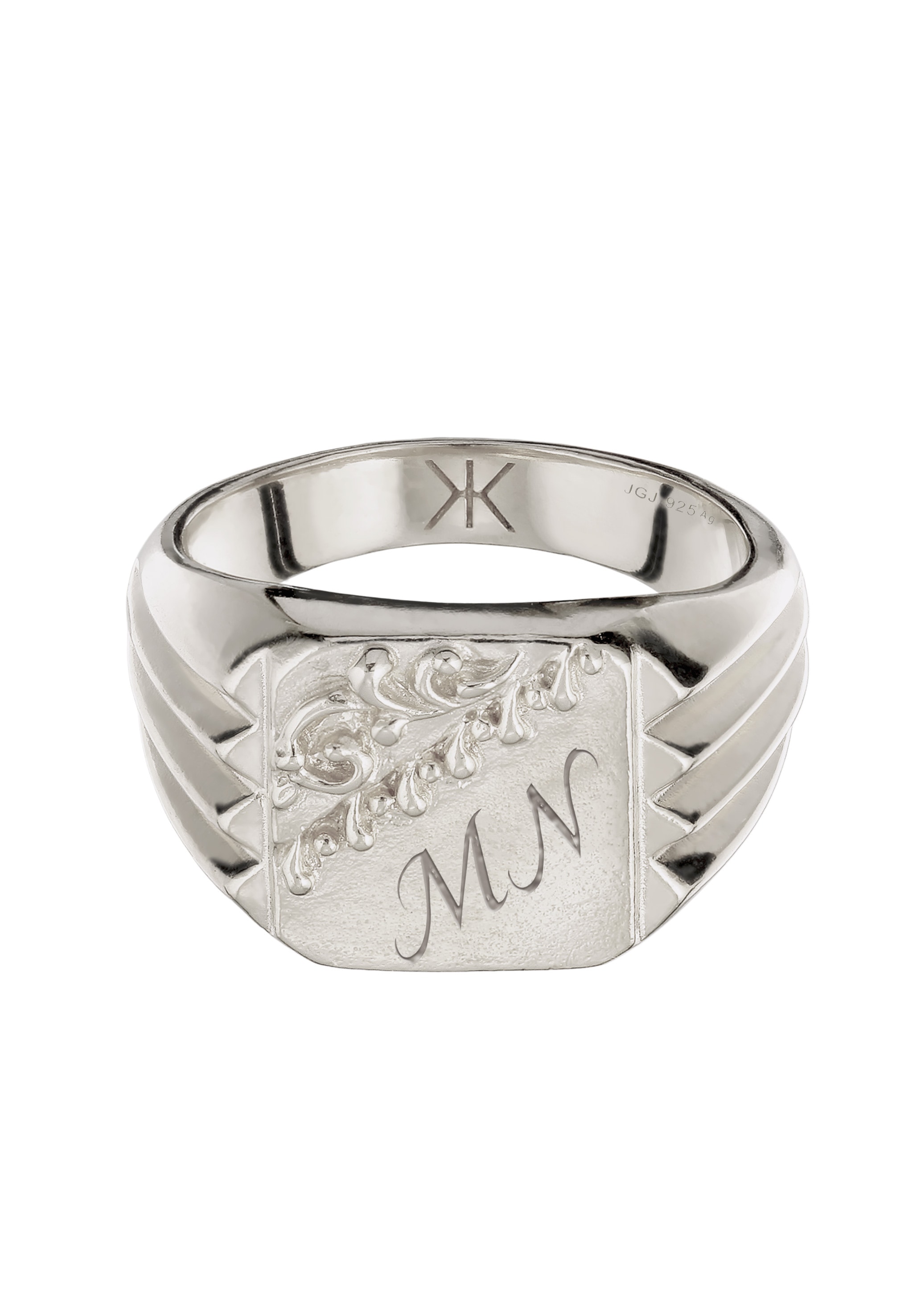 Kuzzoi Siegelring »Ring Siegelring 925 Sterling Silber«