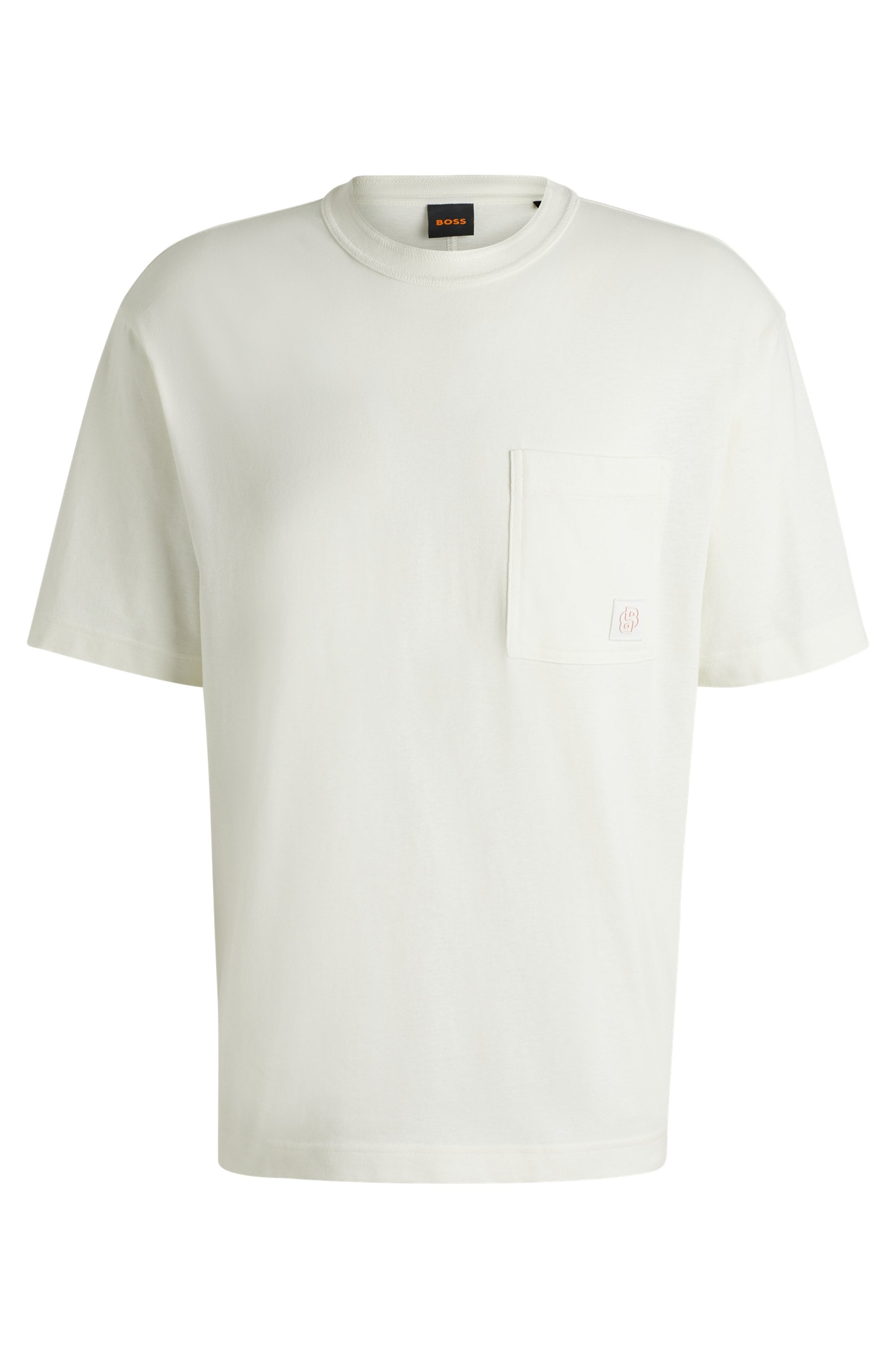 BOSS ORANGE T-Shirt »Te cotton«, mit Logobadge