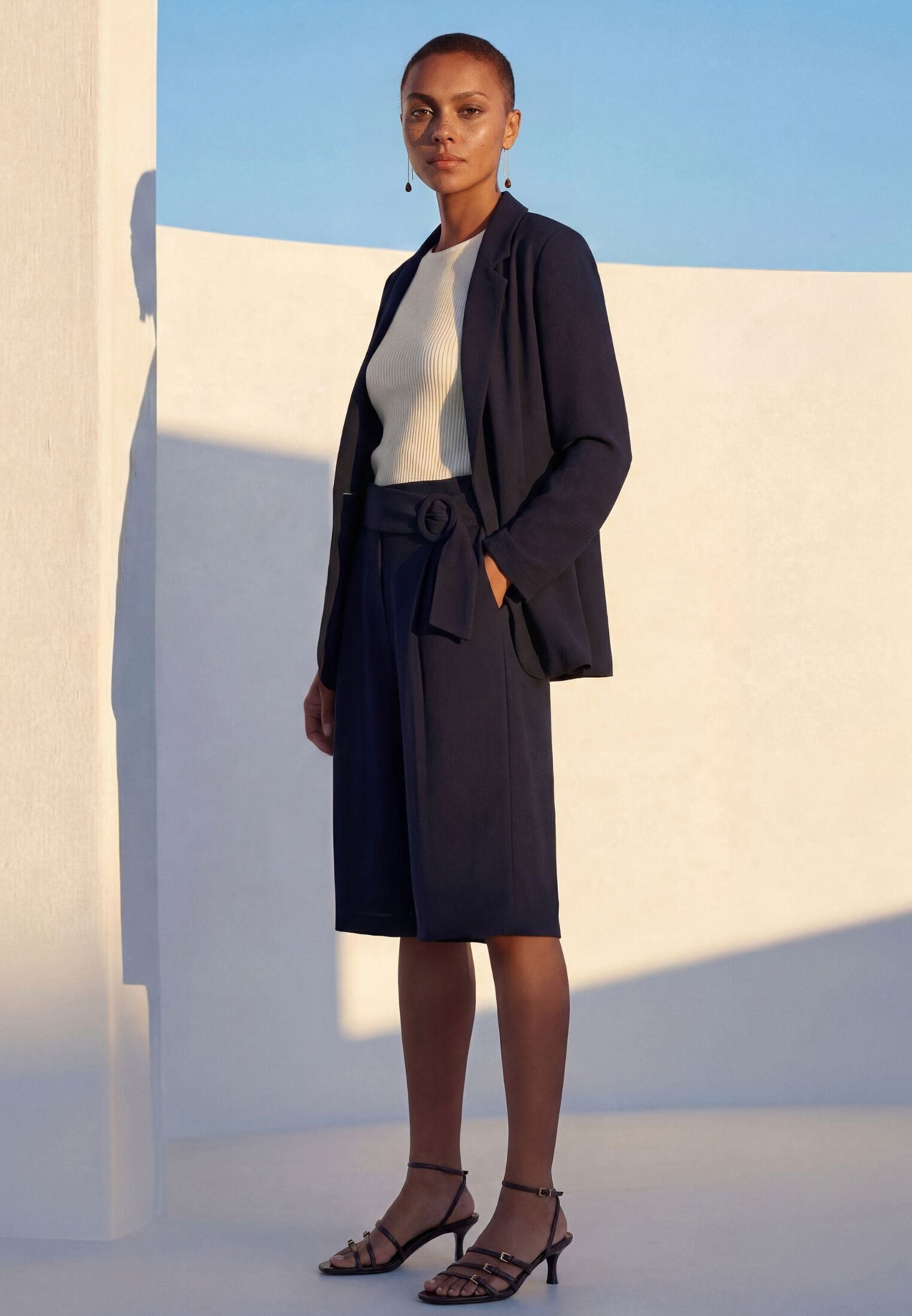 Zero Shorts »Shorts mit weitem Bein«