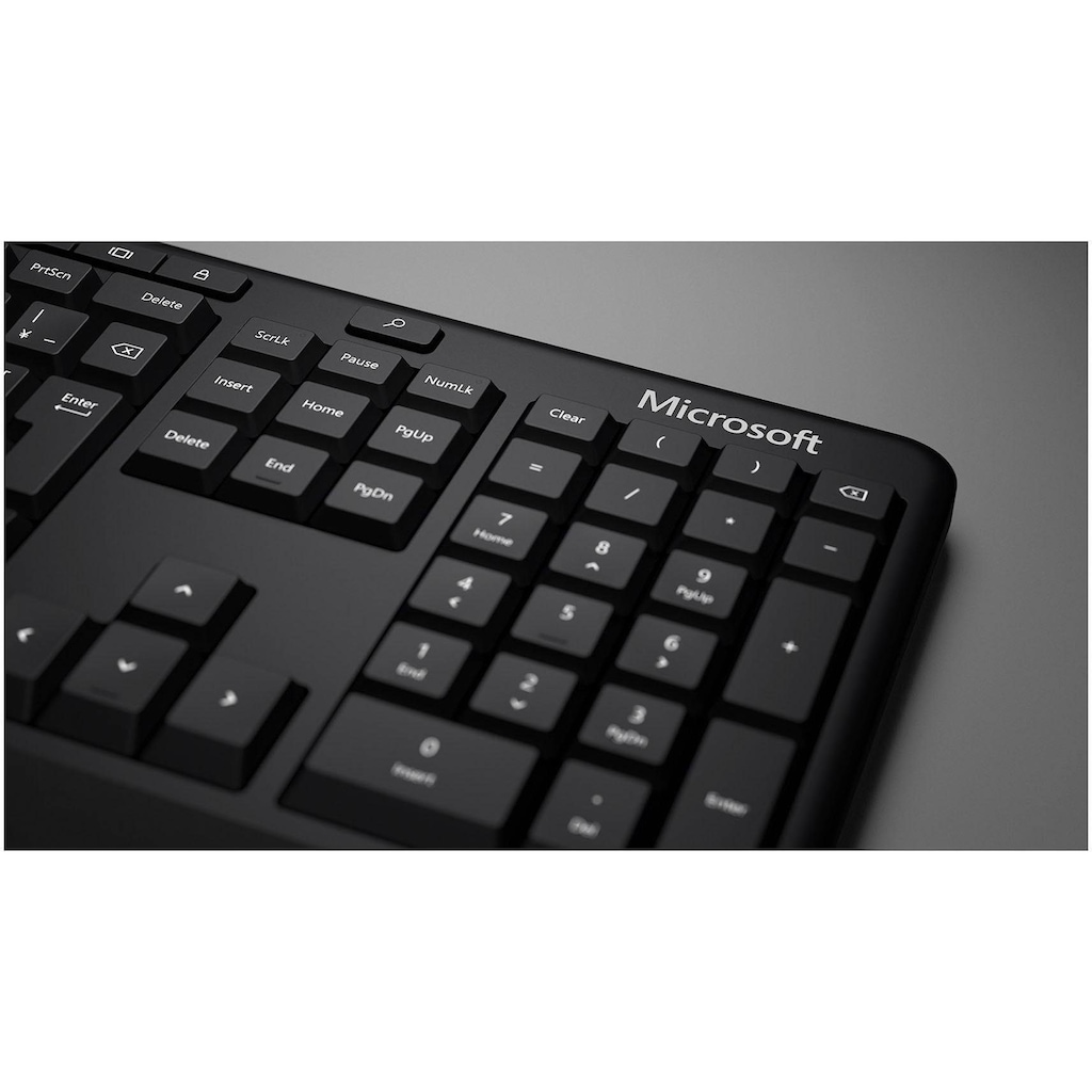 Microsoft ergonomische Tastatur »LXM-00006«, (ergonomische Form-USB-Anschluss)