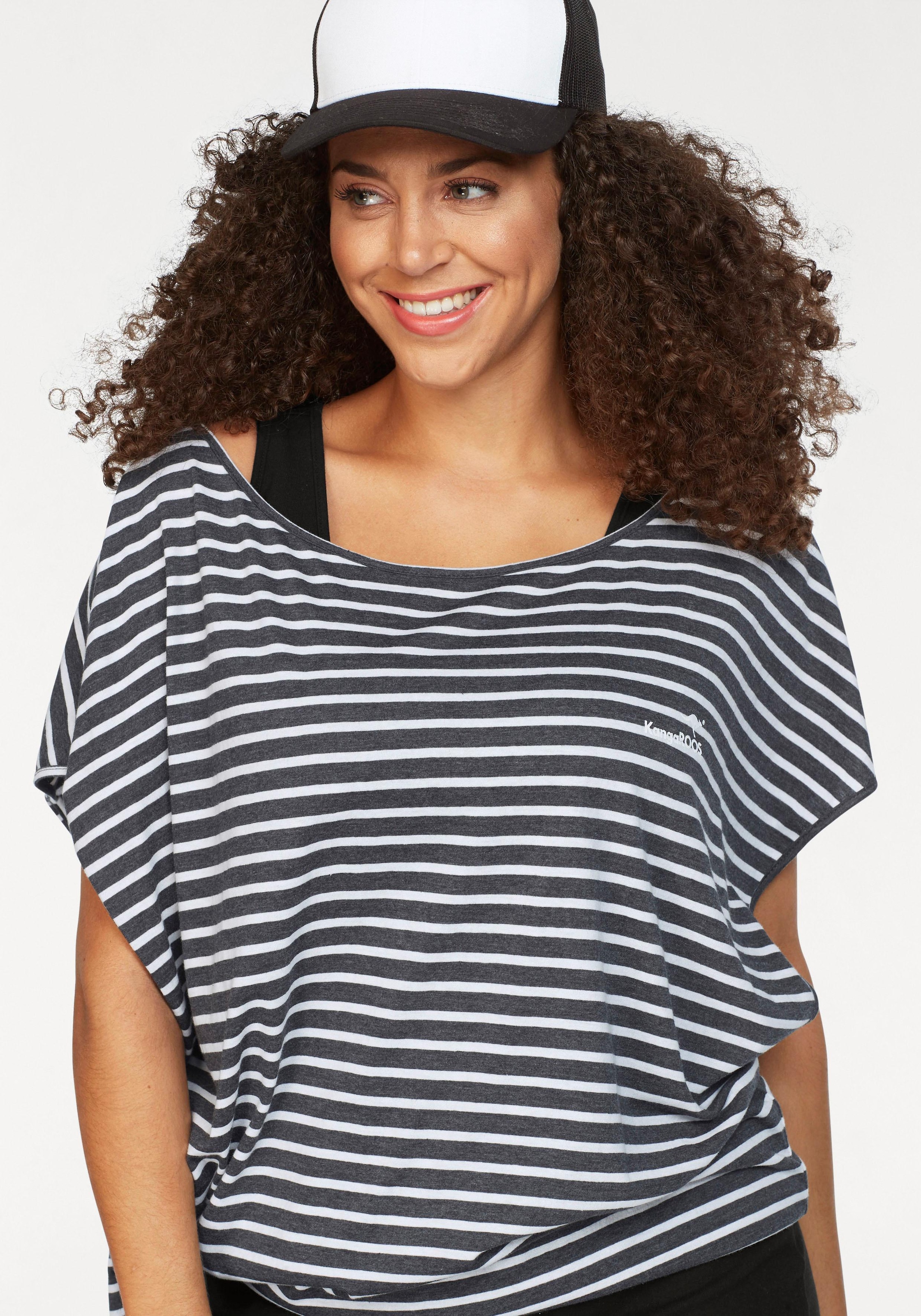 KangaROOS Jerseykleid, (Set, 2 tlg., mit T-Shirt), für einen sommerlichen  Kombi-Look bei OTTOversand