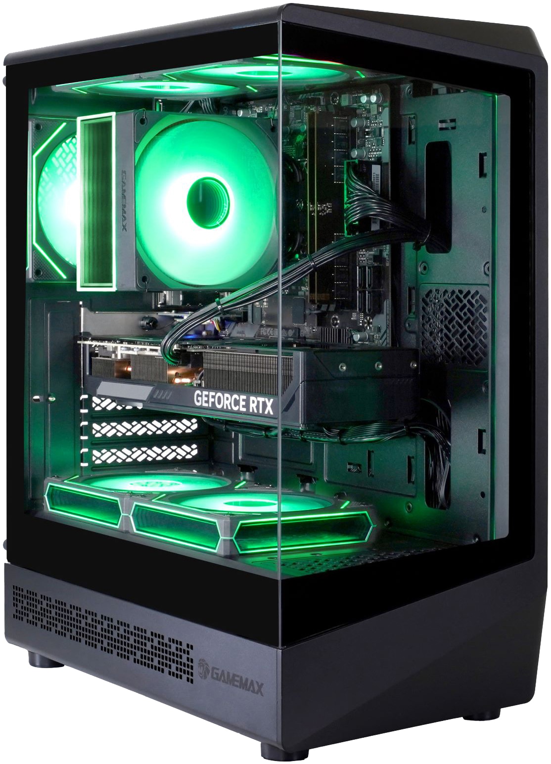 GAMEMAX Gaming-PC-Komplettsystem »GigaDeal VISTA COC AB 2791 Ryzen 5 7500F 16GB DDR5 1TB SSD RTX 5070« 32 ″ AMD Ryzen 5 GeForce RTX™ 5070 16 GB RAM 1.000 GB SSD Windows 11, DDR5 RAM + Gigabyte GS32QCA LED-Monitor Curved, 80 cm 32"