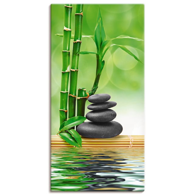 Artland Wandbild »Spa Konzept Zen Basaltsteine«, Zen, (1 St.), als  Leinwandbild, Wandaufkleber oder Poster in versch. Größen bei OTTO