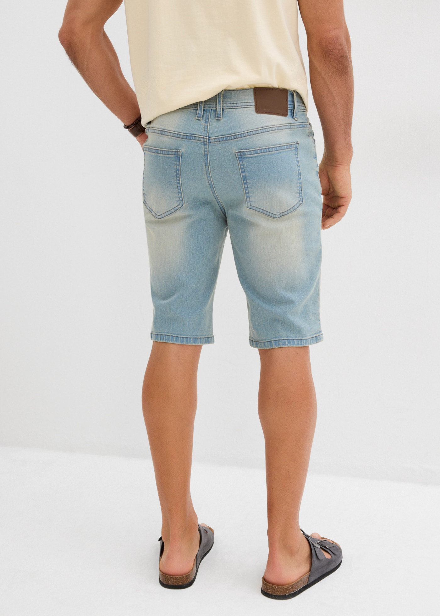 bonprix Bermudas  mit Used-Effekt, regular fit, aus hautfreundlicher Baumwolle