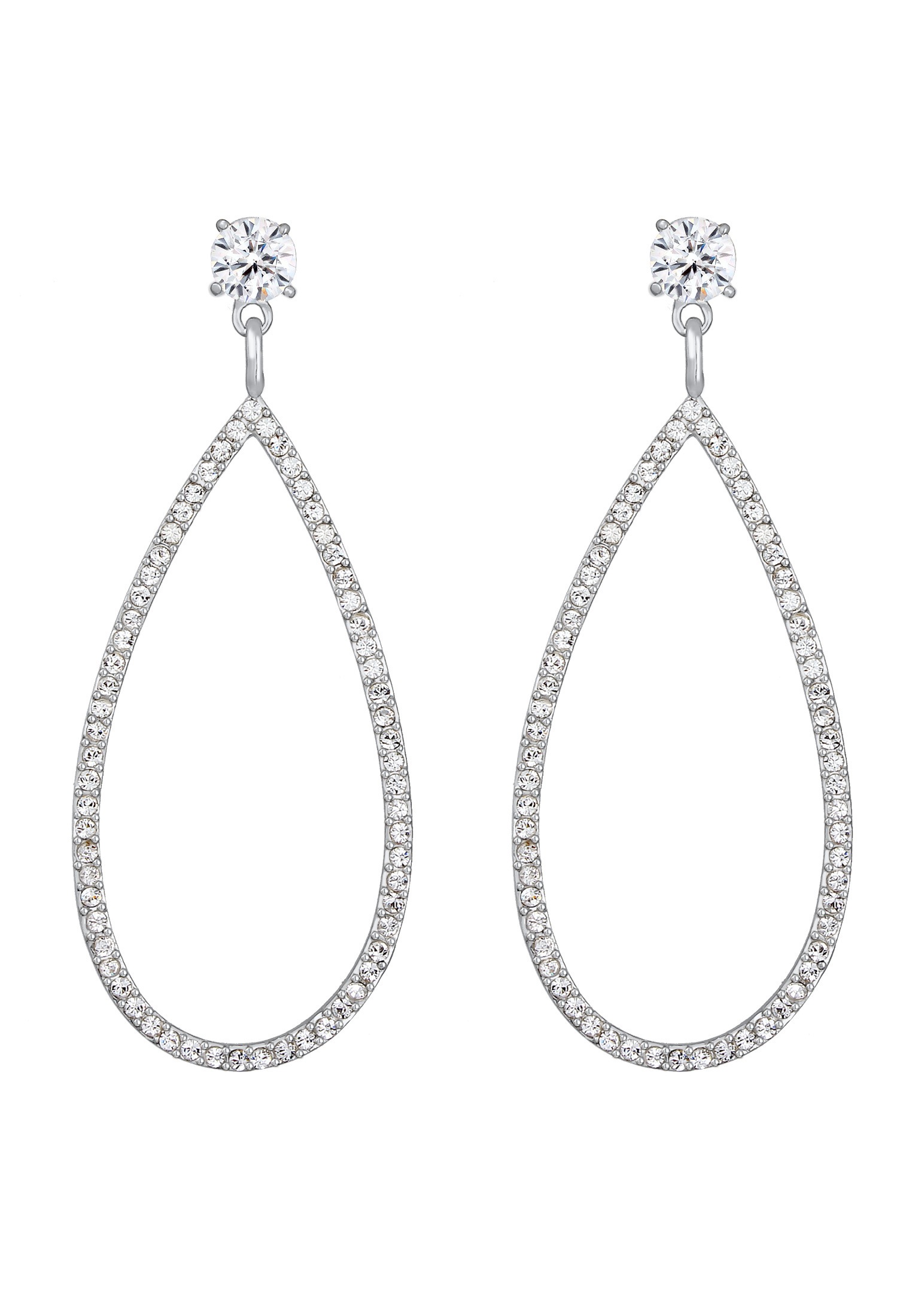 Elli Premium Paar Ohrhänger »Ohrringe Hänger Kristalle Funkelnd 925 Silber«