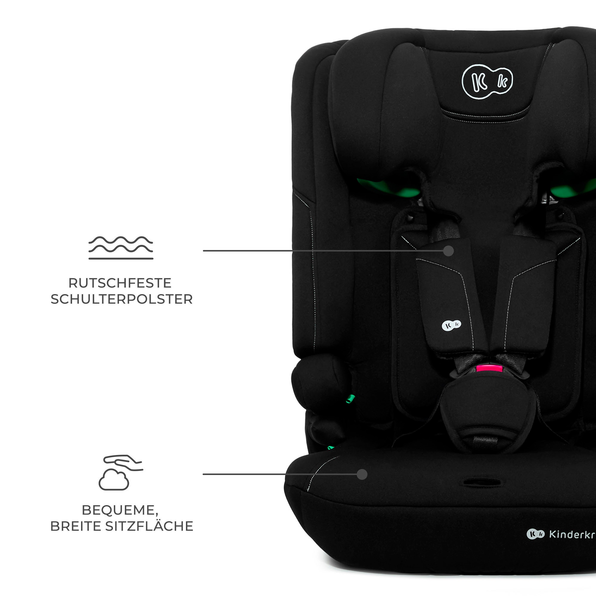 Kinderkraft Autokindersitz »I-COMFY i-Size« Klasse I / II / III (9-36 kg)