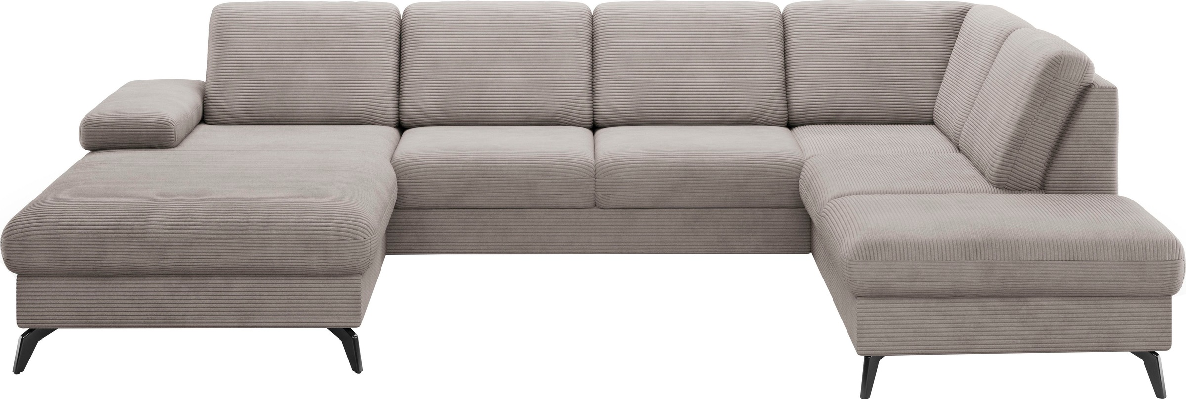 sit&more Wohnlandschaft »Morris Jubi U-Form«, inkl. Armteilfunktion und 1 Zierkissen, wahlweise mit Bettfunktion