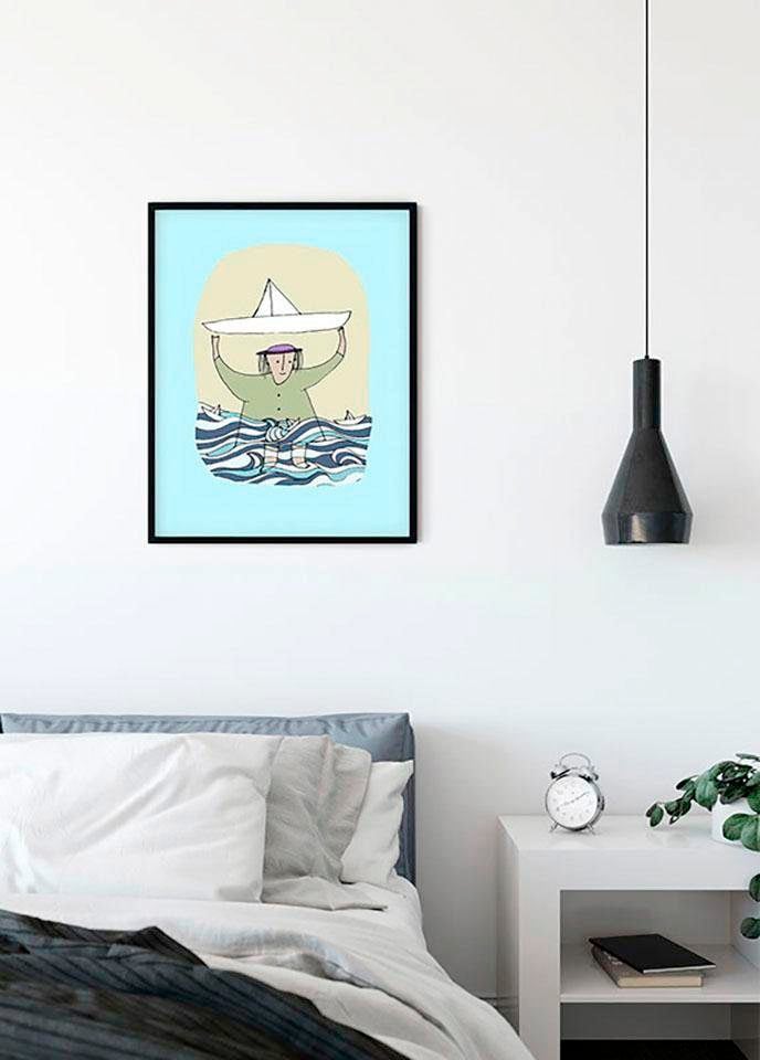Komar Bild »Paper Ship«, Menschen, (1 St.), Wandbild zur Dekoration - ohne Rahmen