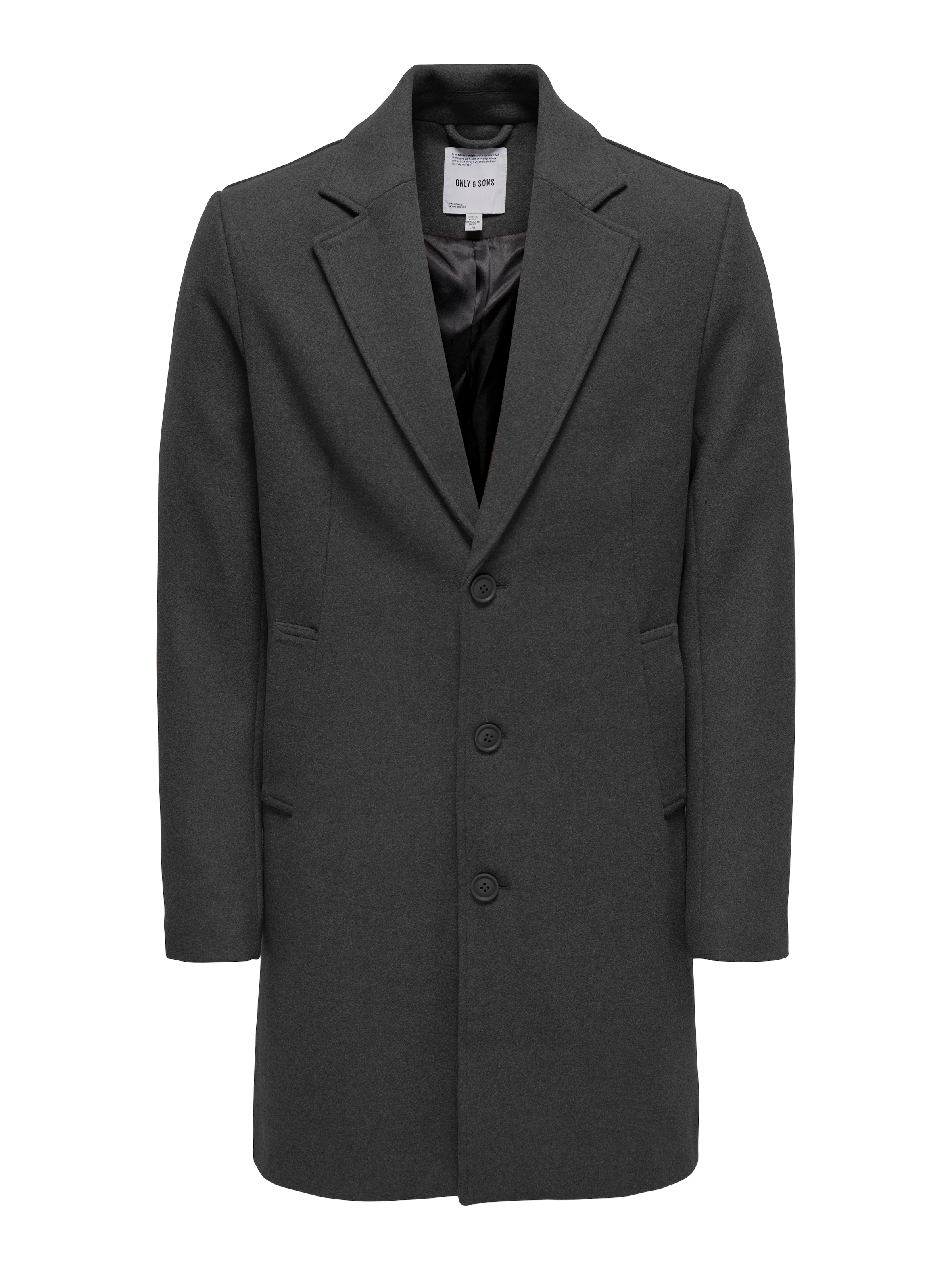 ONLY & SONS Langmantel »ONSMATTHEW WOOL COAT OTW NOOS«, mit Wolle
