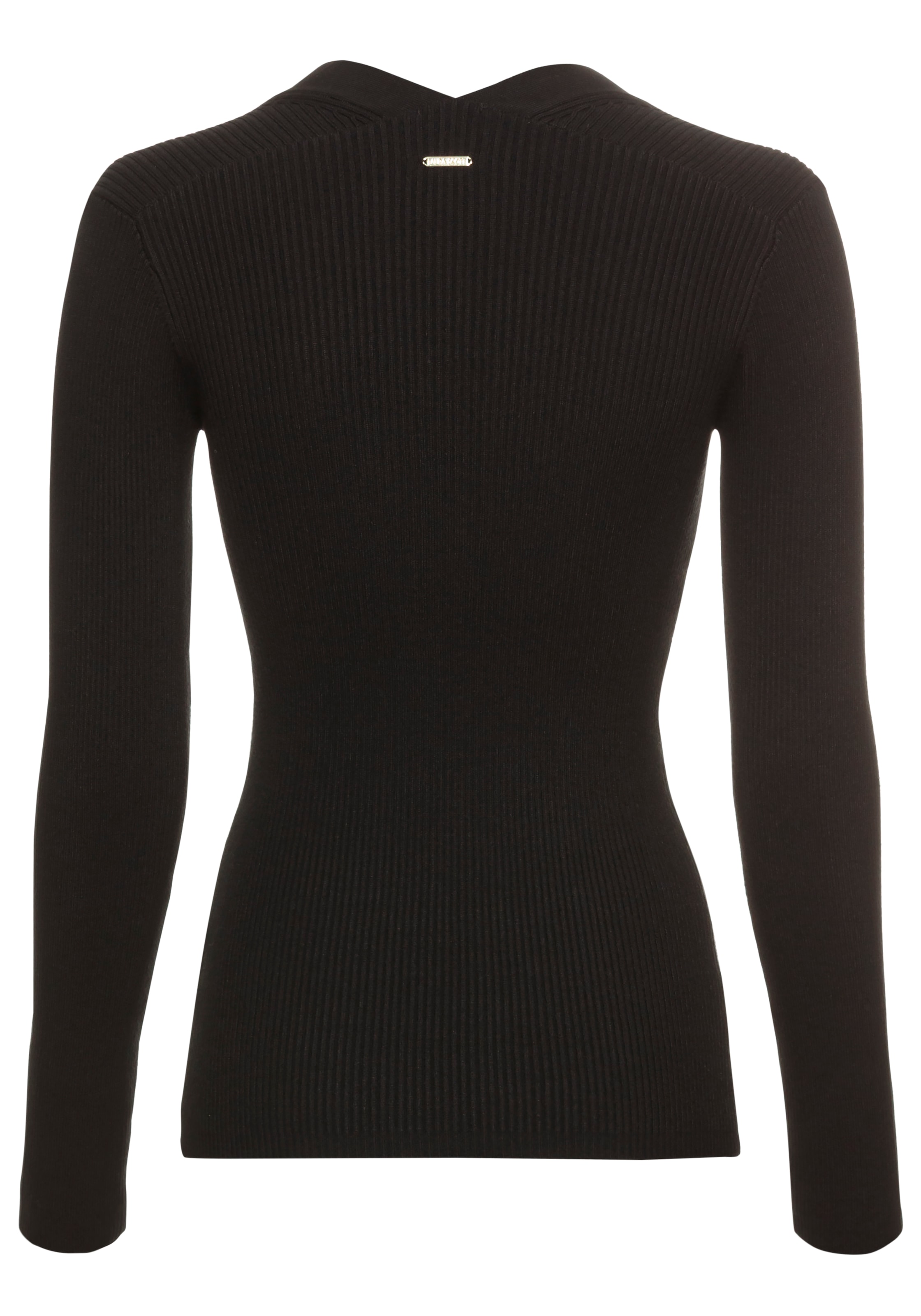 Laura Scott Strickpullover, im trendigen 2 in1-Look