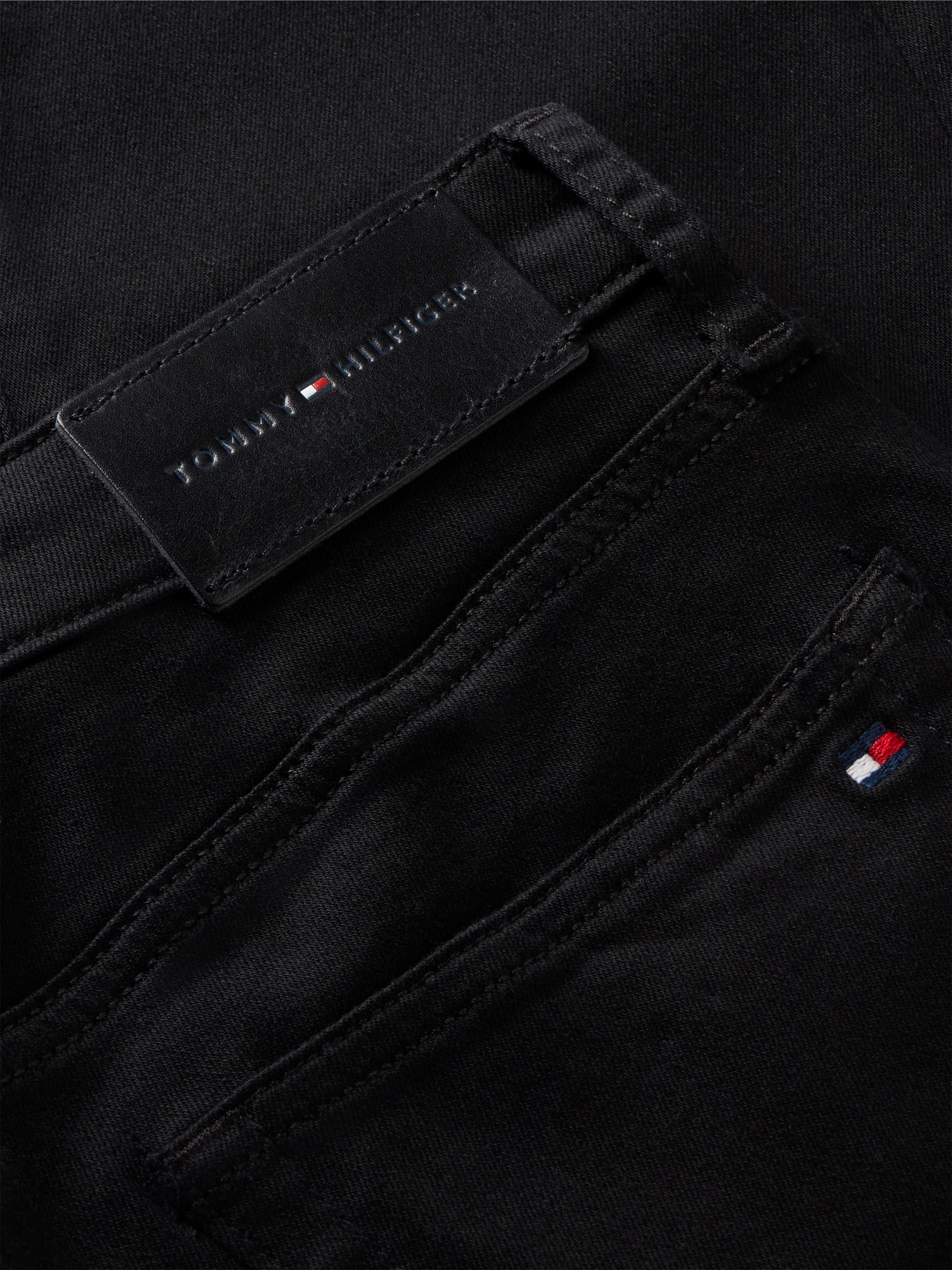 Tommy Hilfiger Skinny-fit-Jeans »COMO MID RISE SKINNY STAY BLACK« Baumwollmischung, regular waist