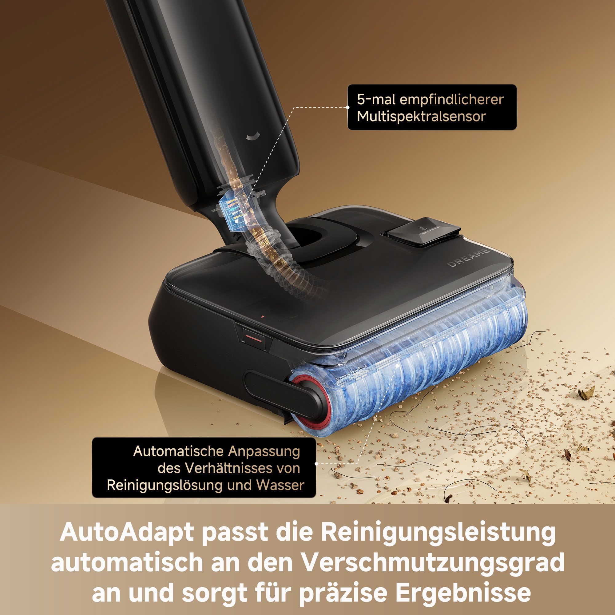 Dreame Nass-Trocken-Akkusauger »T14 Pro« 400 W, Selbstreinigung mit Heißwasser