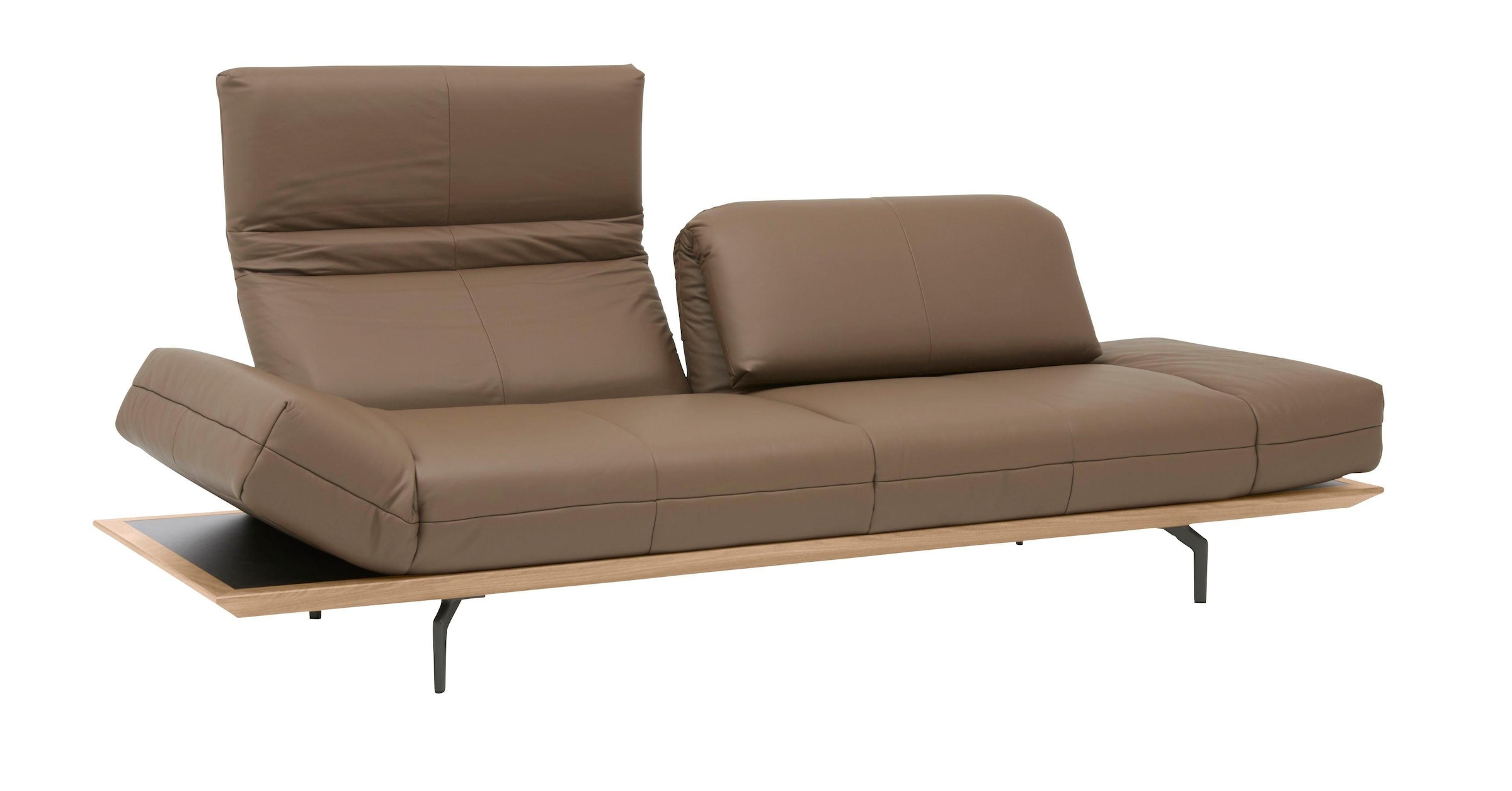 Creation BY ROLF BENZ 4-Sitzer »CR.420, Designsofa, Loungesofa« in 2 Qualitäten, Holzrahmen in Eiche Natur oder Nußbaum, Breite 252 cm