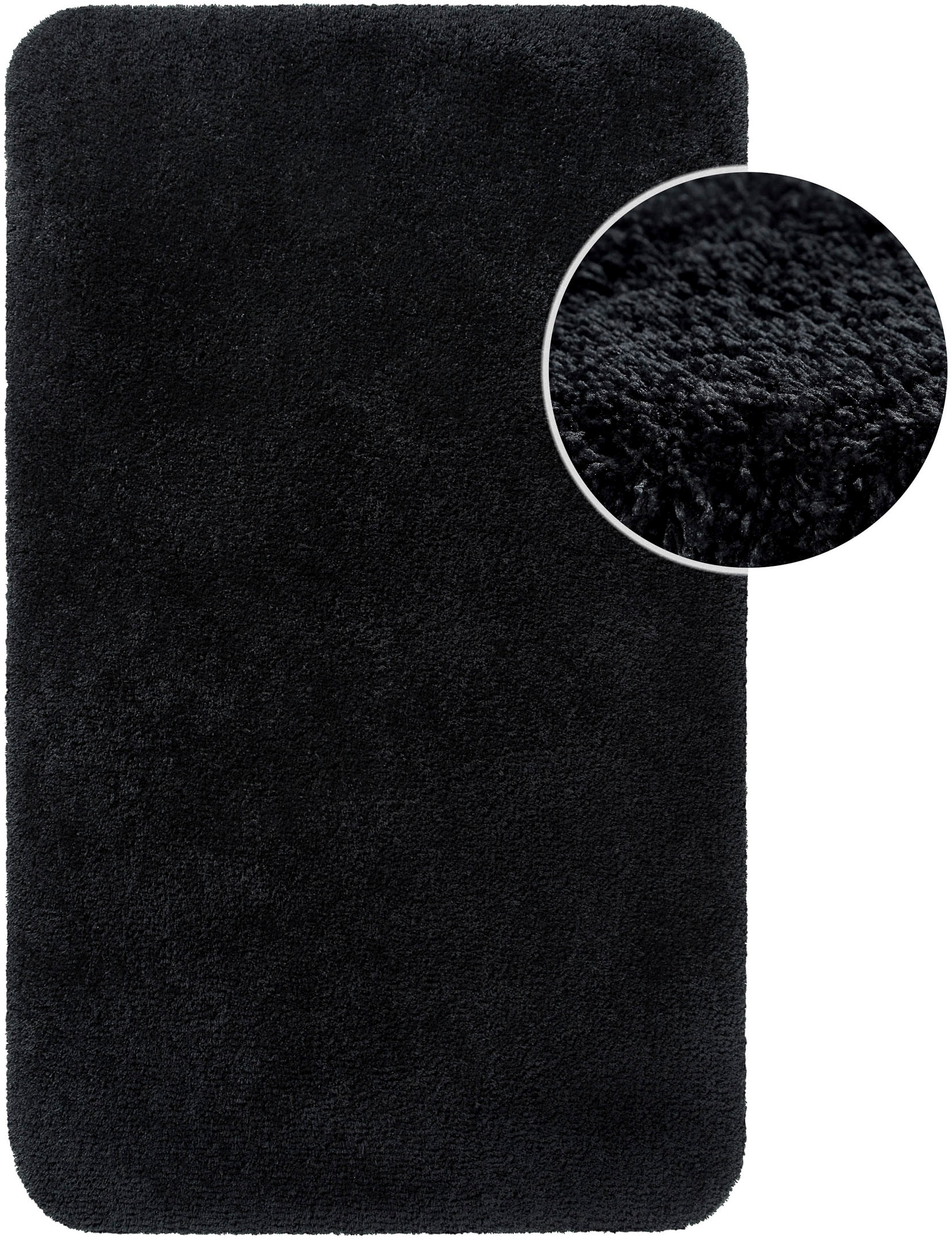 Homie Living »Porto Azzurro« Höhe 30 mm rutschhemmend beschichtet fußbodenheizungsgeeignet | schnell trocknend Badteppich, uni, rechteckig & rund, waschbar, Badezimmerteppich