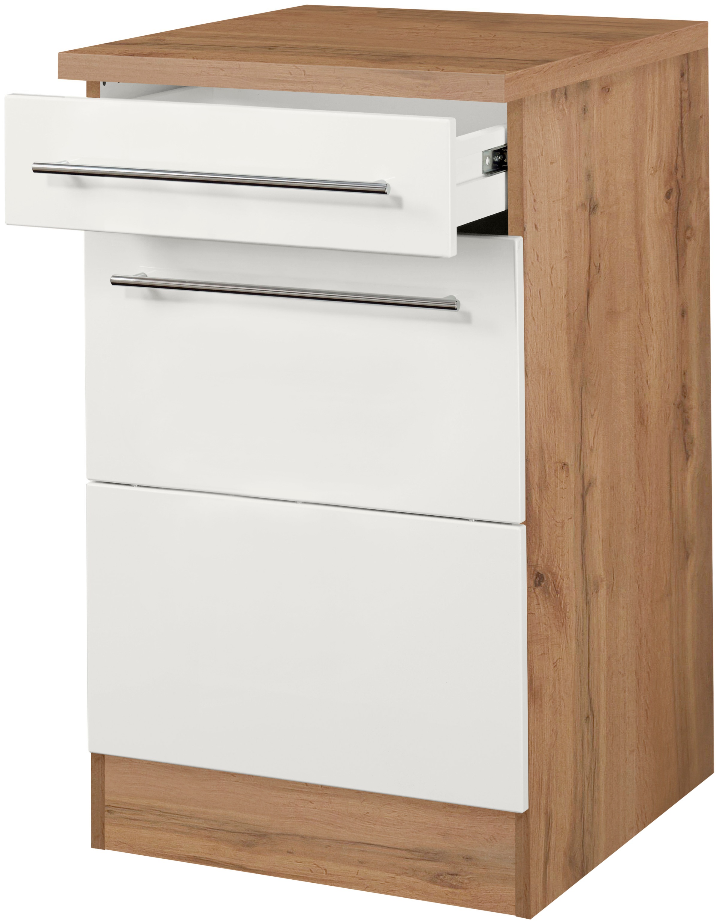 KOCHSTATION Unterschrank »KS-Wien« Breite 50 cm, mit 1 Tür und 1 Schubkasten
