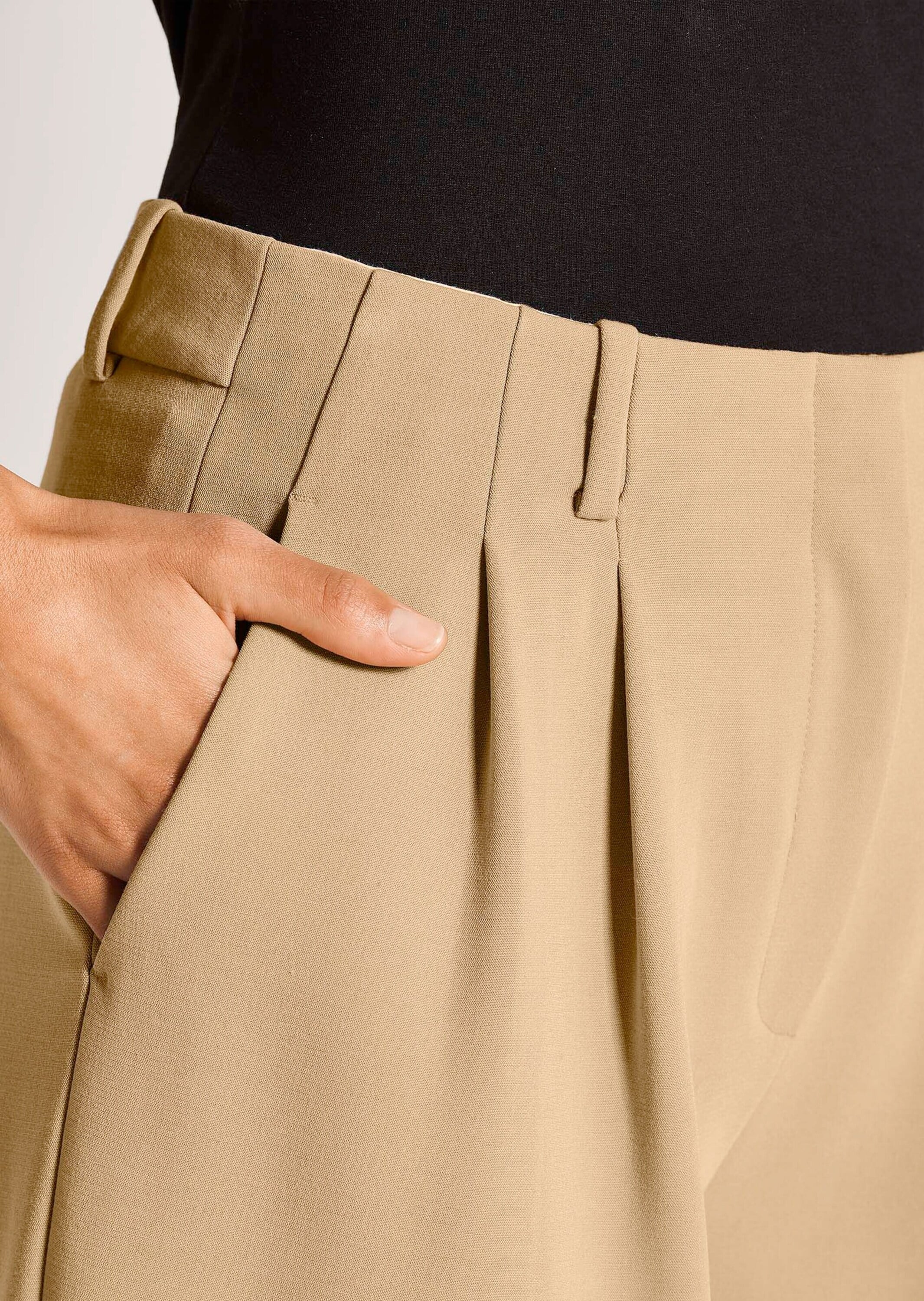 MADELEINE Bundfaltenhose »Palazzohose Palazzohose mit weitem Bein«