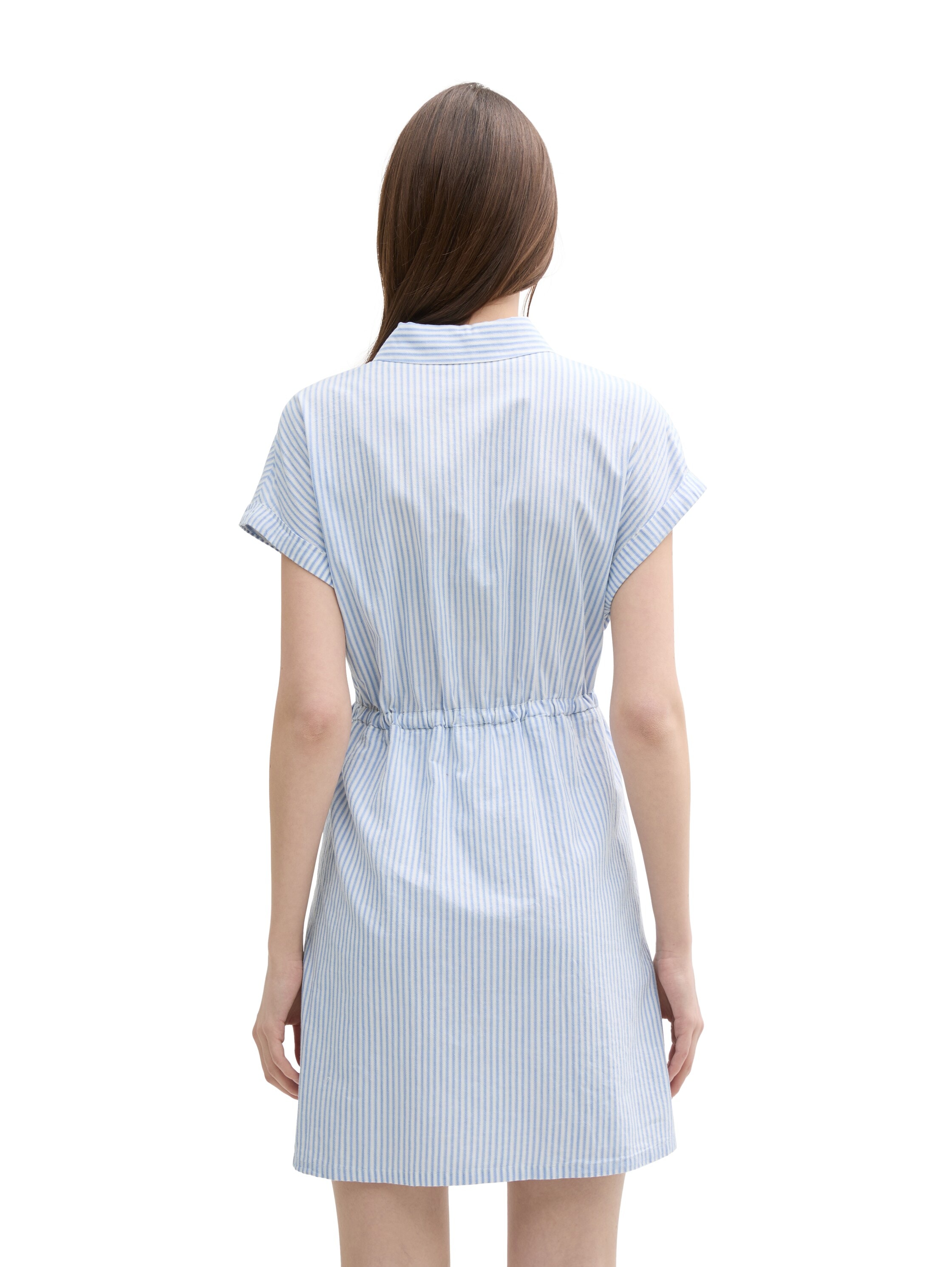 TOM TAILOR Denim Hemdblusenkleid, im Streifendessin