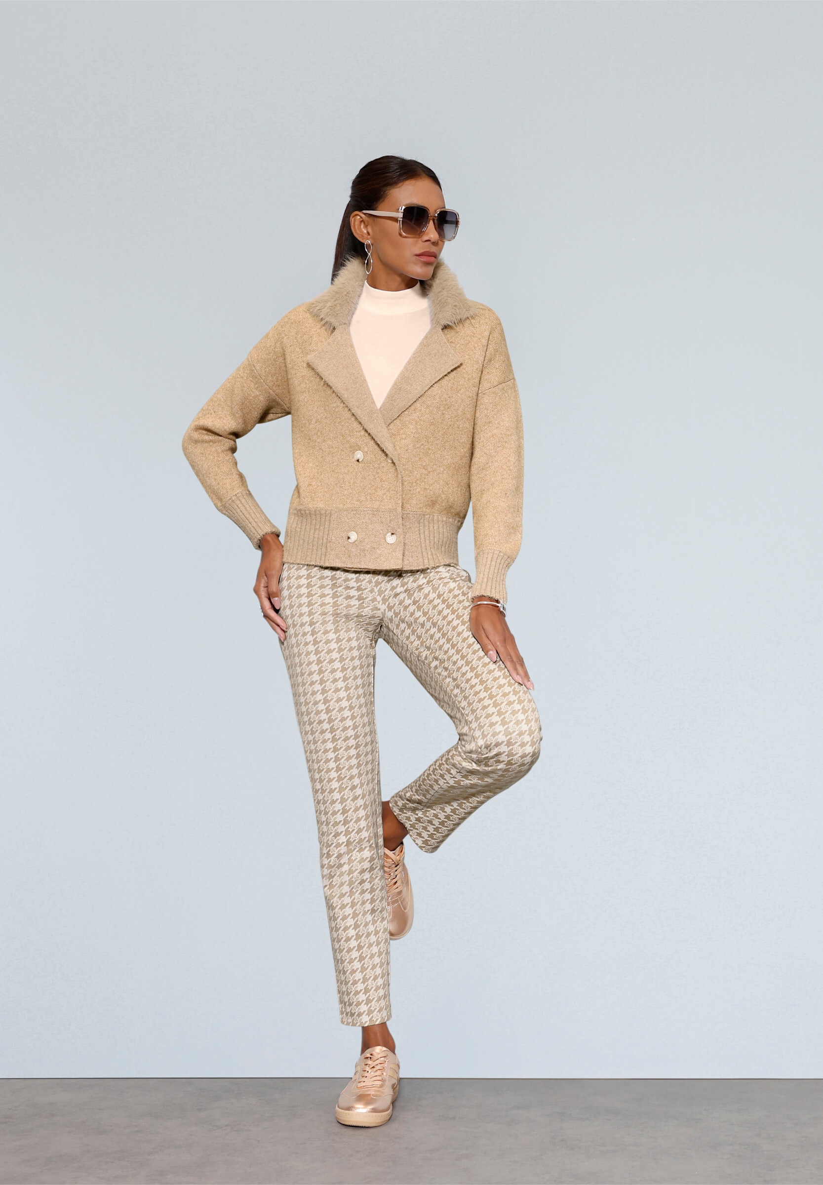 creation L Strickjacke »Strickblazer Strickjacke«