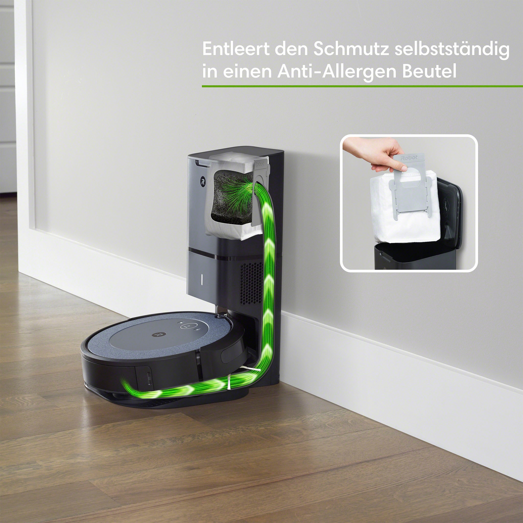 iRobot Saugroboter »Roomba® ideal i4+ jetzt (i4558)«, Haustieren bei autom. bei Absaugstation, OTTO WLAN-fähig