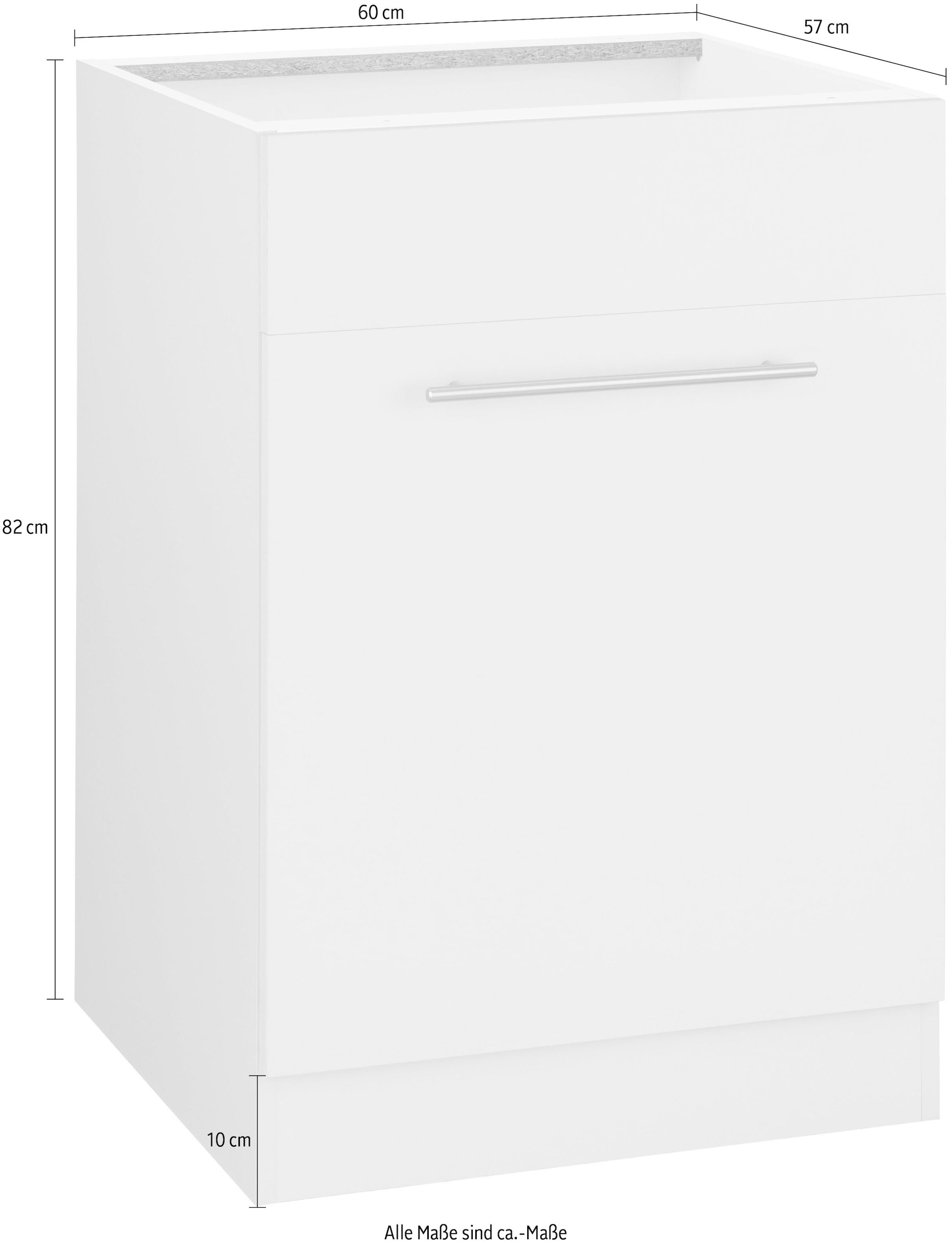 wiho Küchen Spülenschrank »Unna«, 60 cm breit, ohne Arbeitsplatte