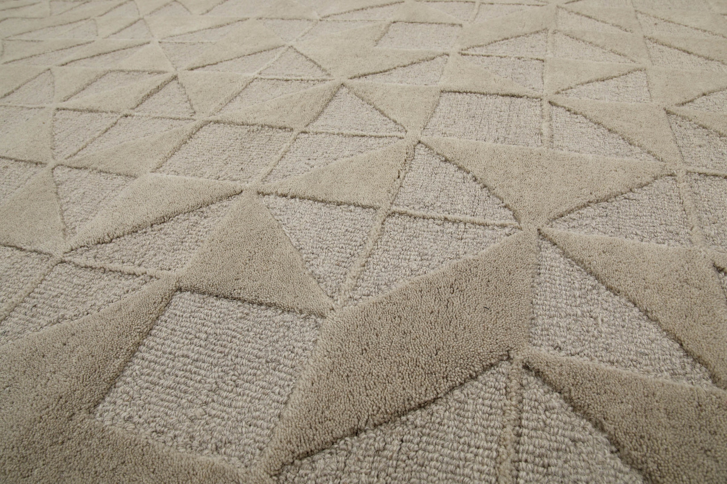 Wecon home Wollteppich »Hamptons THIRTYSEVEN«, rechteckig, 15 mm Höhe, Läufer, Schurwolle, Kurzflor, Wohnzimmer, elegant, geometrisch