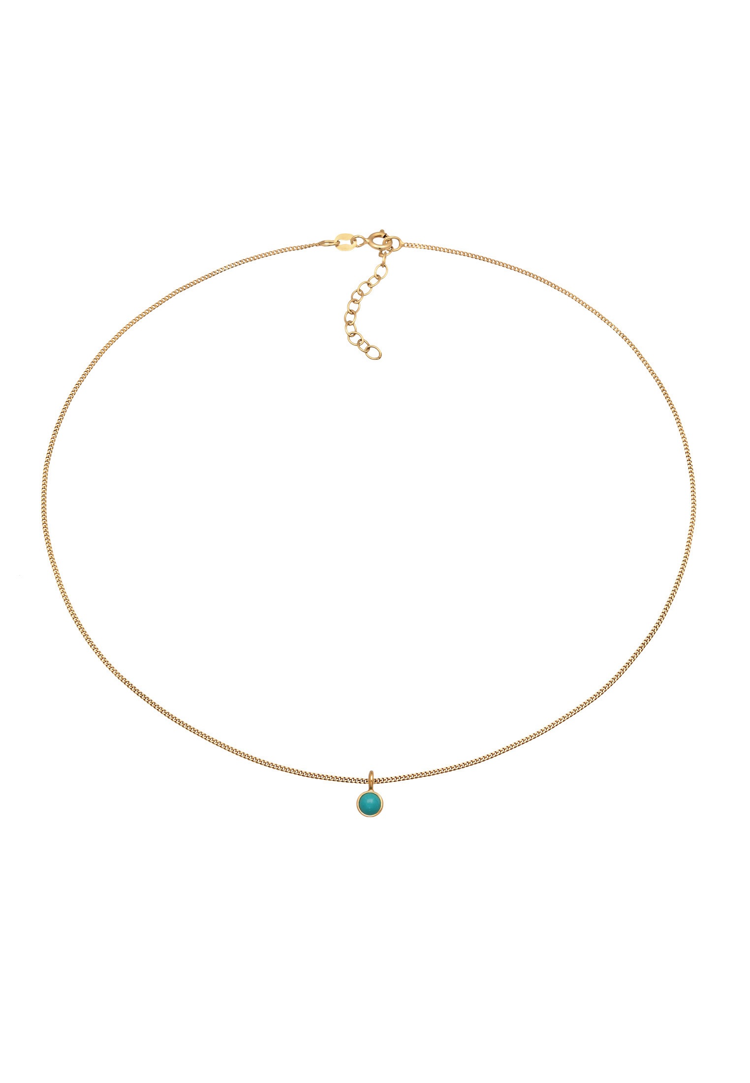 Elli Choker »Halskette Choker Solitär Howlith Türkis 925 Silber«