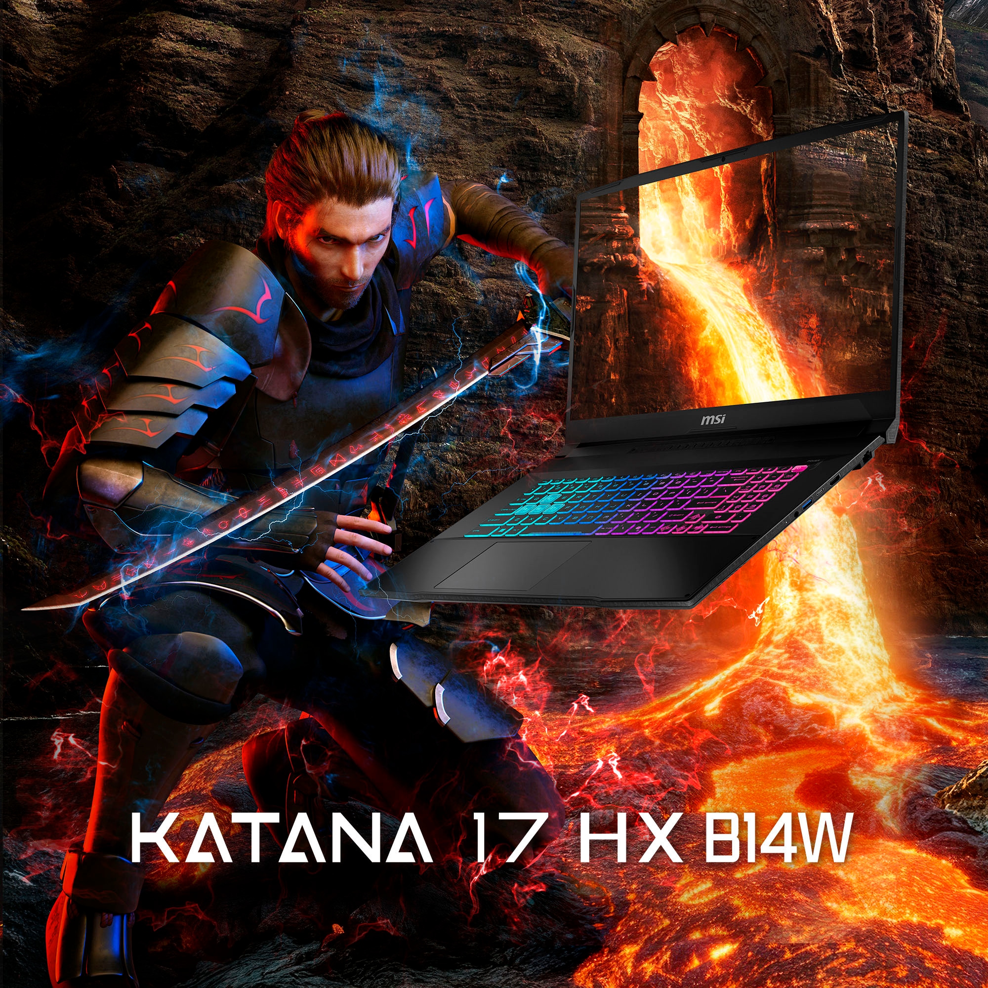 MSI Gaming-Notebook »Katana 17 HX B14WGK-062«, 43,9 cm, / 17,3 Zoll, Intel, Core i7, GeForce RTX 5070, 1000 GB SSD