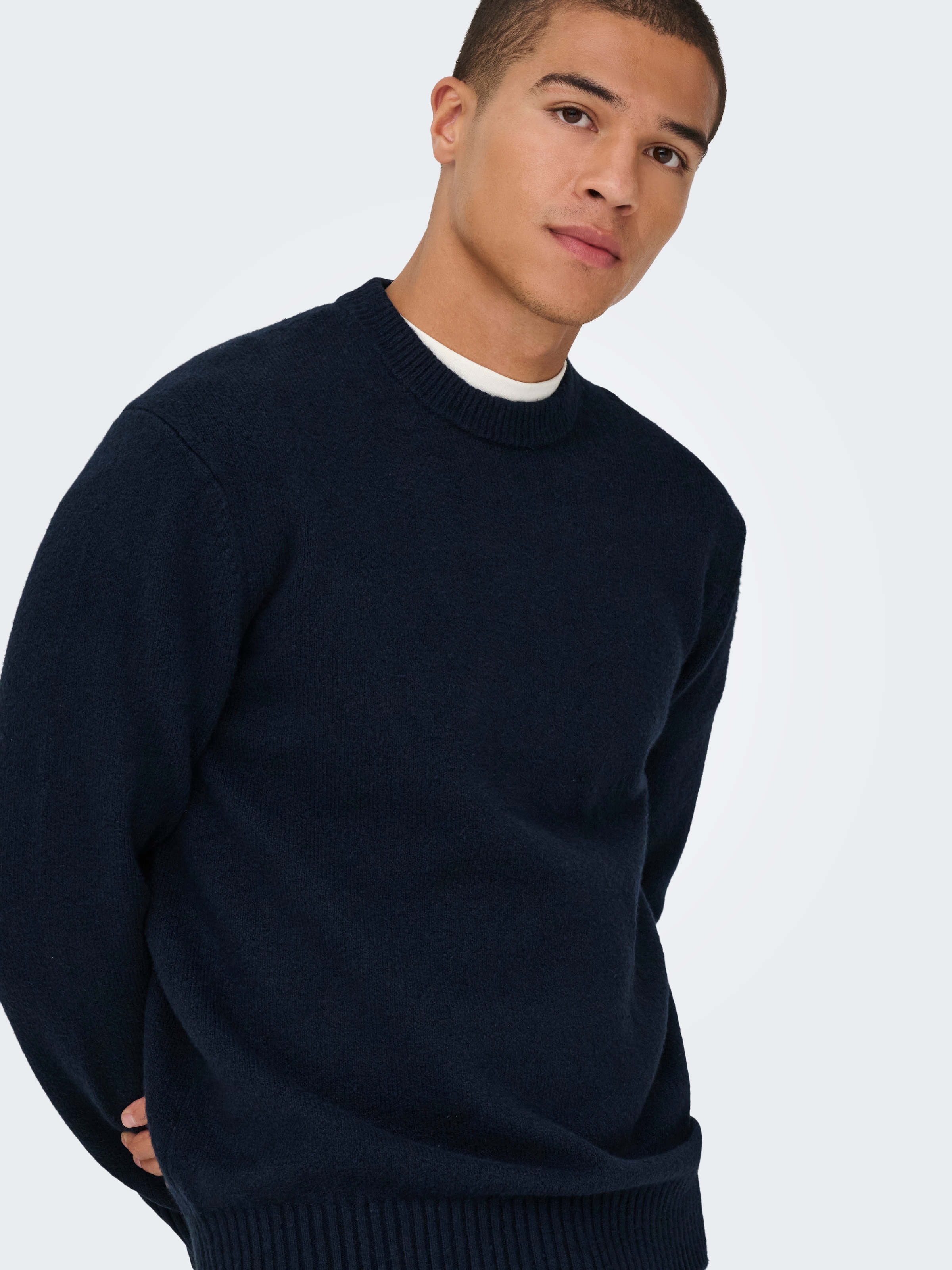 ONLY & SONS Strickpullover »ONSJAMES RLX CREW KNIT«