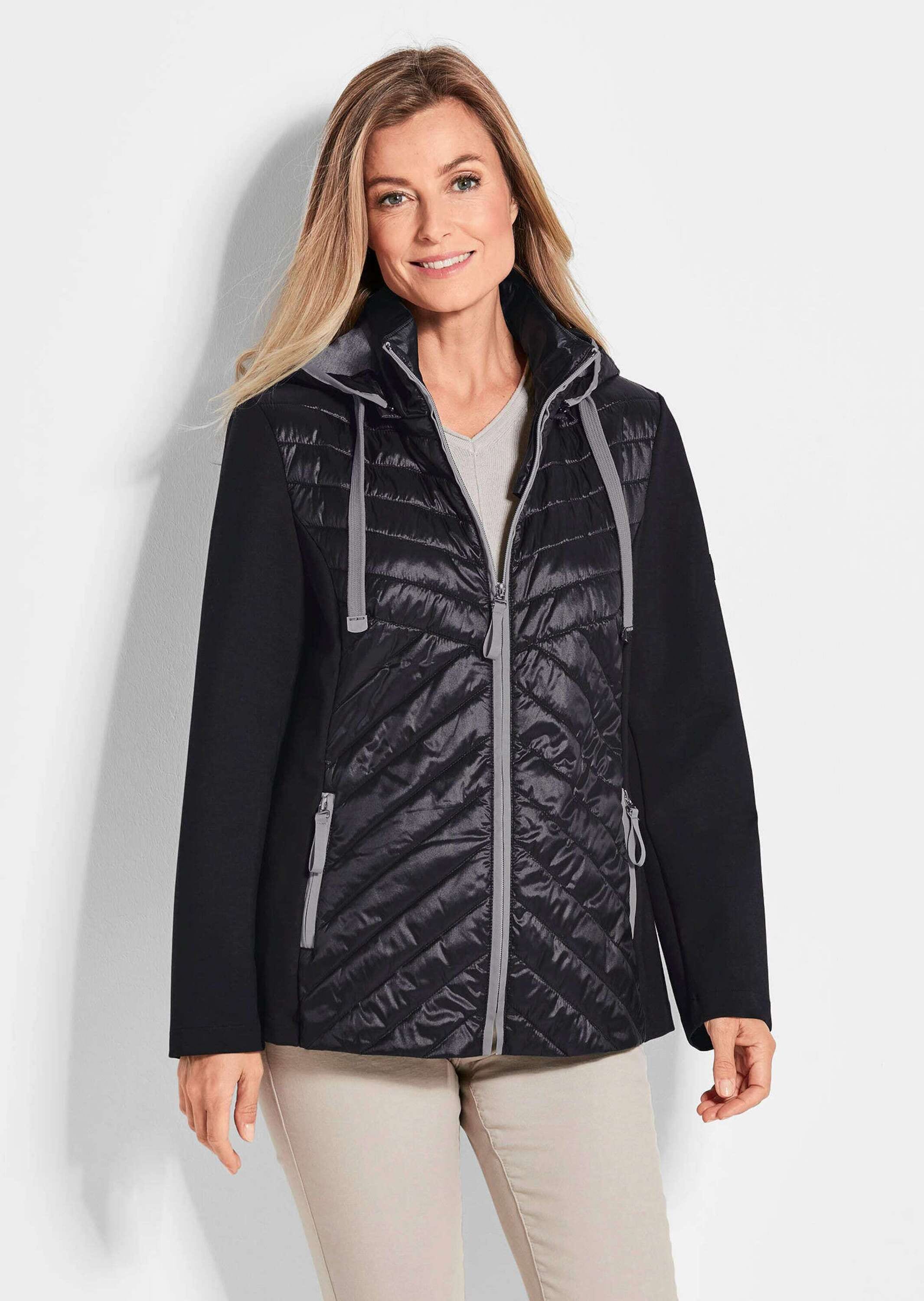 GOLDNER Kurzjacke »Steppjacke mit abnehmbarer Kapuze«