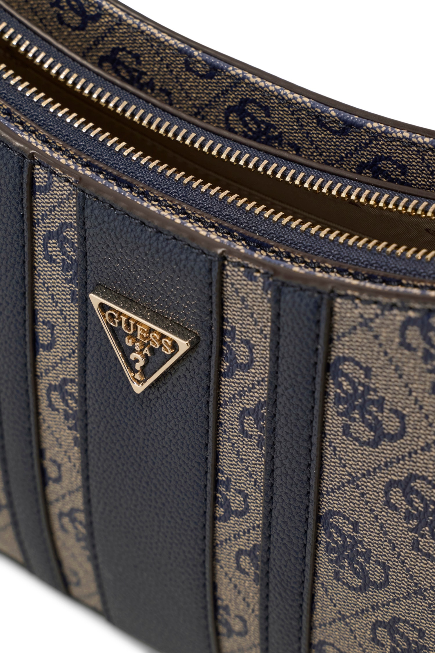 Guess Schultertasche »NOELLE II TOP ZIP SHOULDER BAG« Damen Henkeltasche, Handtasche mit Anhängern