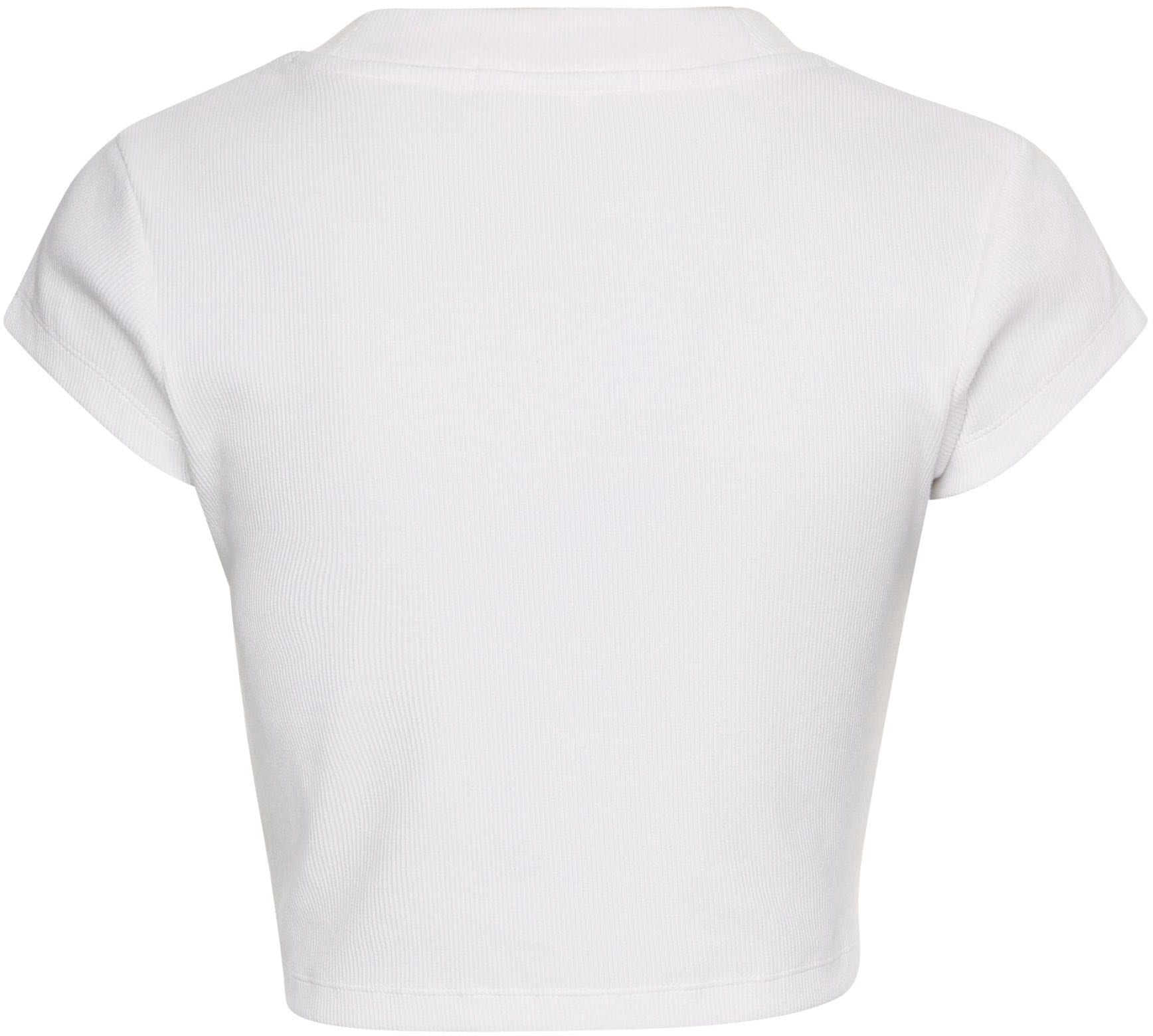 Calvin Klein Jeans T-Shirt »CK RIB BABY TEE«, in kurzer Form