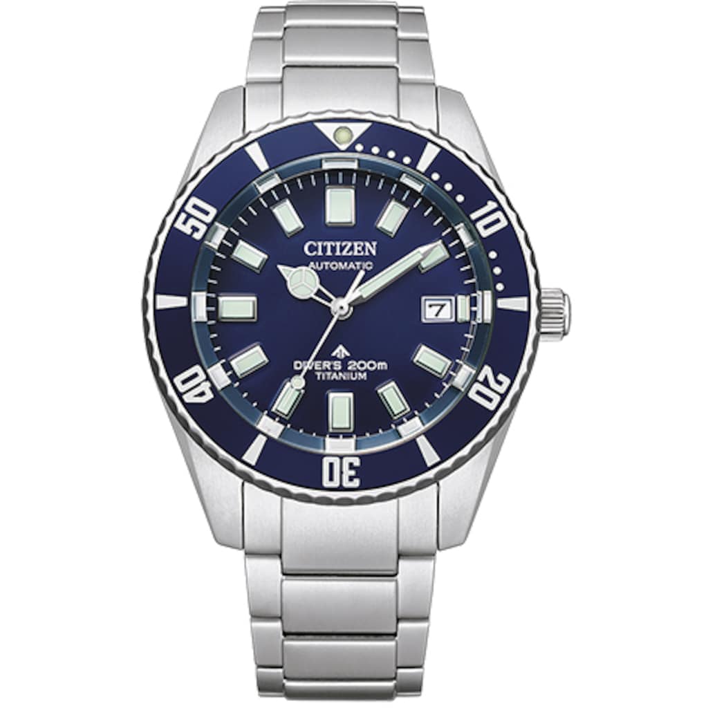 Citizen Mechanische Uhr »NB6021-68L«, Armbanduhr, Herrenuhr, Titan