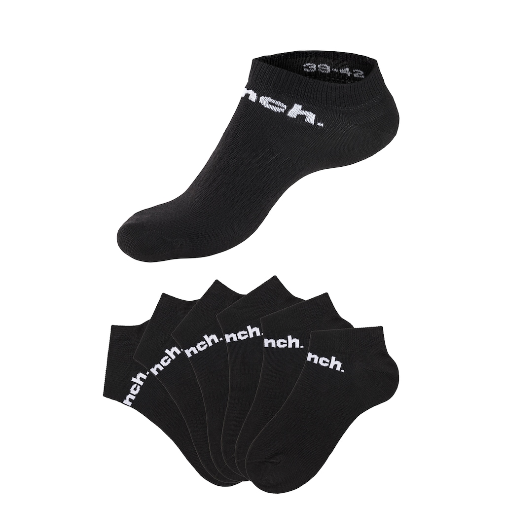 Bench. Sportsocken, (Set, 6 Paar), Sneakersocken mit klassischem Logoschriftzug