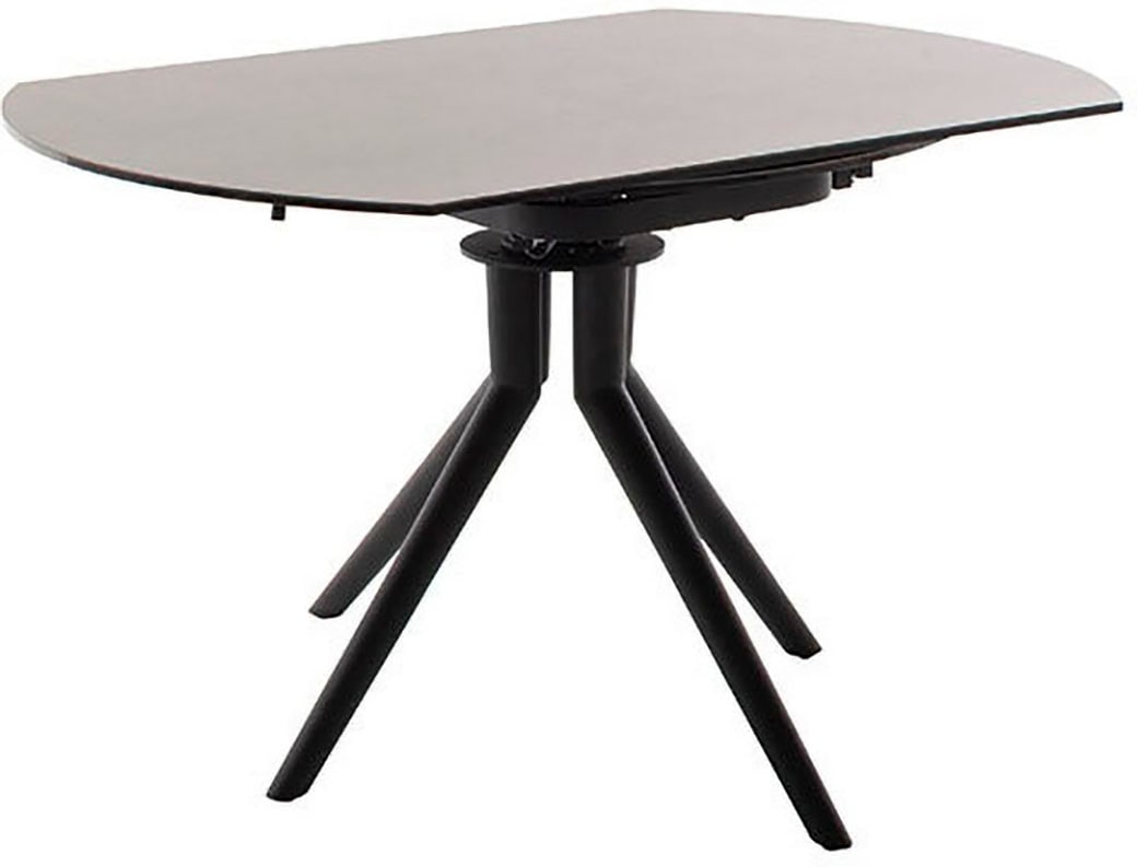 MCA furniture Esstisch »RUBIKON Vierfußtisch 90-135 cm«, (Einzelstück), Keramik, Metall, Längsseitenauszug, ausziehbar, 13 mm