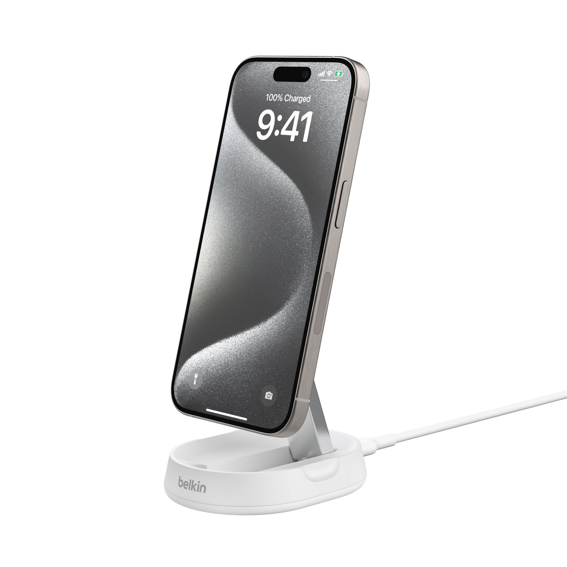 Belkin Wireless Charger »BoostCharge Pro verstellbare magnetische Ladestation mit Qi2 (15 W)«, für Apple iPhone 12/13/14/15 mini/Pro/Max/Pro Max/Plus mit MagSafe